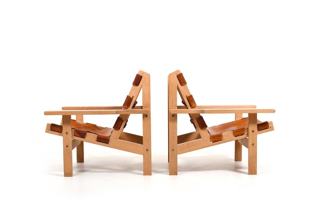 Scandinave moderne Paire de chaises de chasse Modèle 168 par Kurt Østervig 1960s en vente