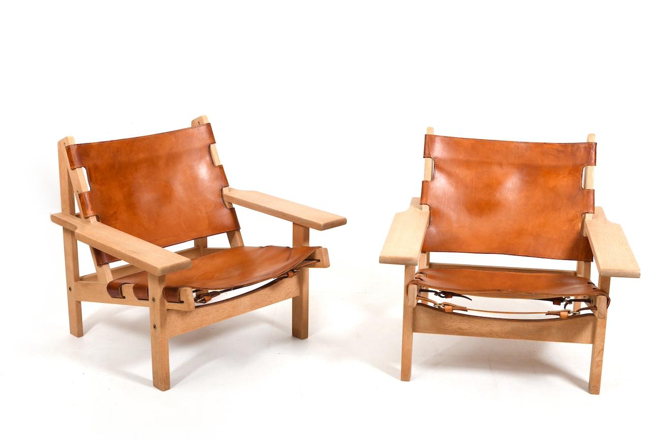 Paire de chaises de chasse Modèle 168 par Kurt Østervig 1960s en vente 3