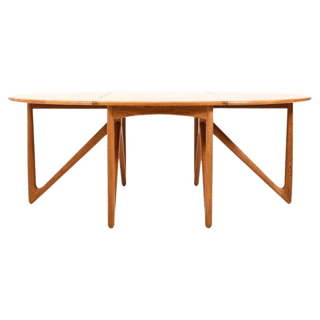 Drop Leaf Dining Table by Niels Koefoed  Denmark 1960s For Sale