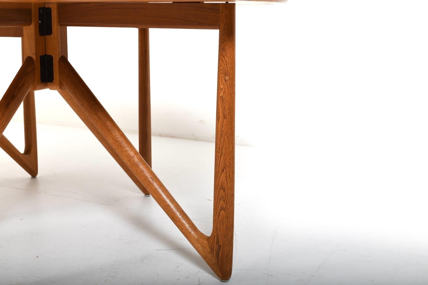 Danish Drop Leaf Dining Table by Niels Koefoed  Denmark 1960s For Sale