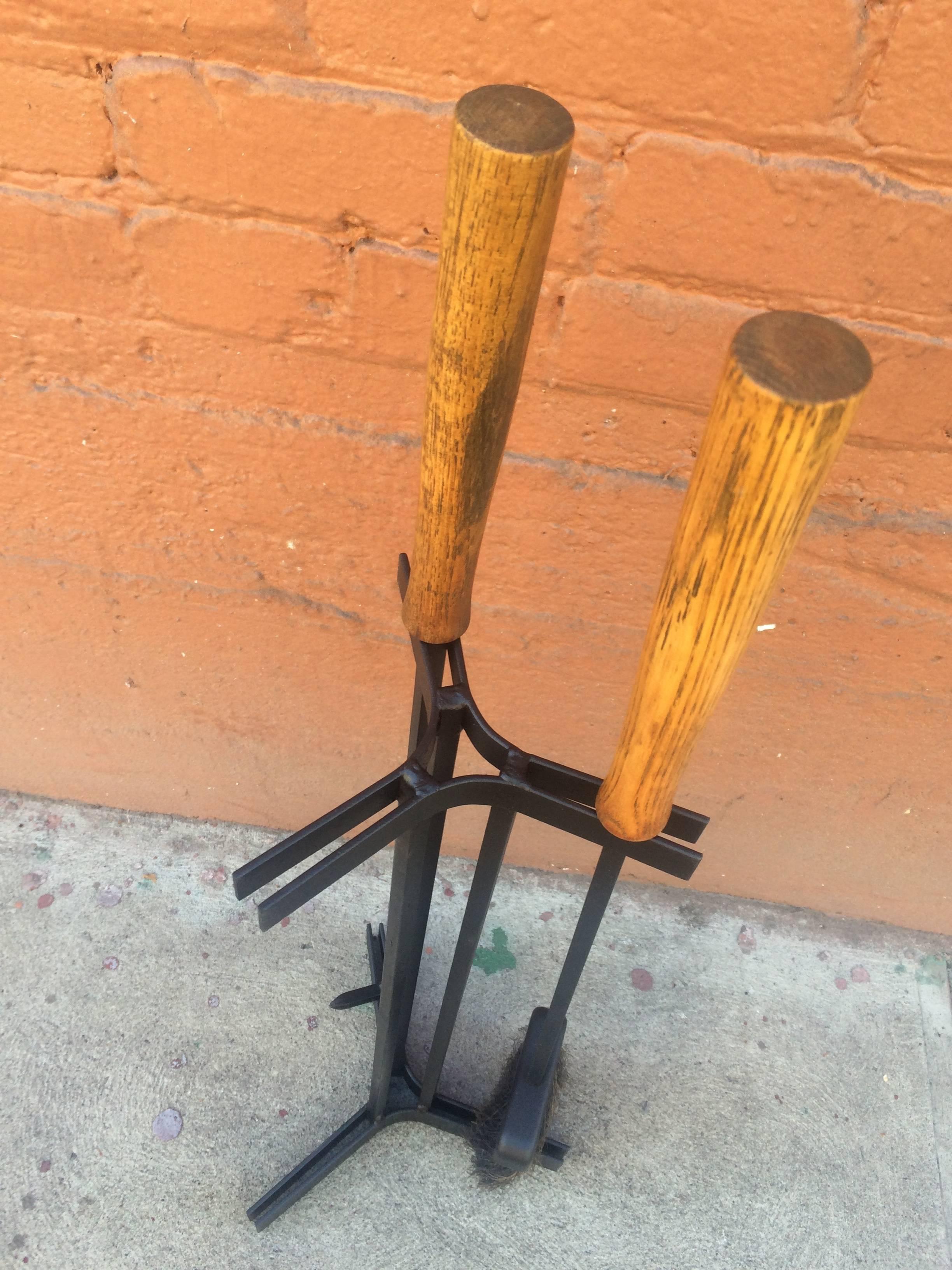 American Modernist Fireplace Tools In Excellent Condition In San Francisco, CA