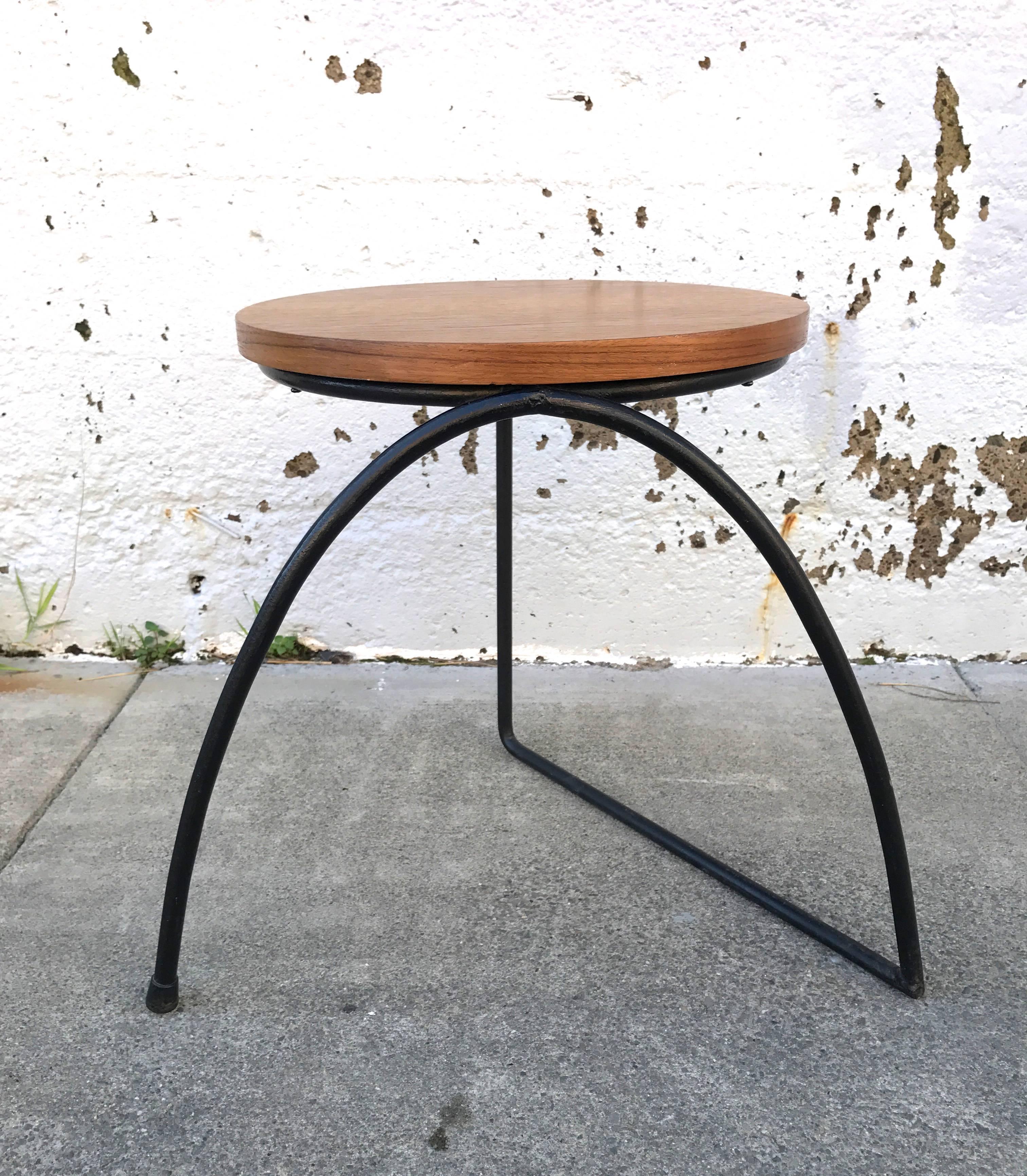 Californian Modernist  Side Table/Stool In Excellent Condition In San Francisco, CA