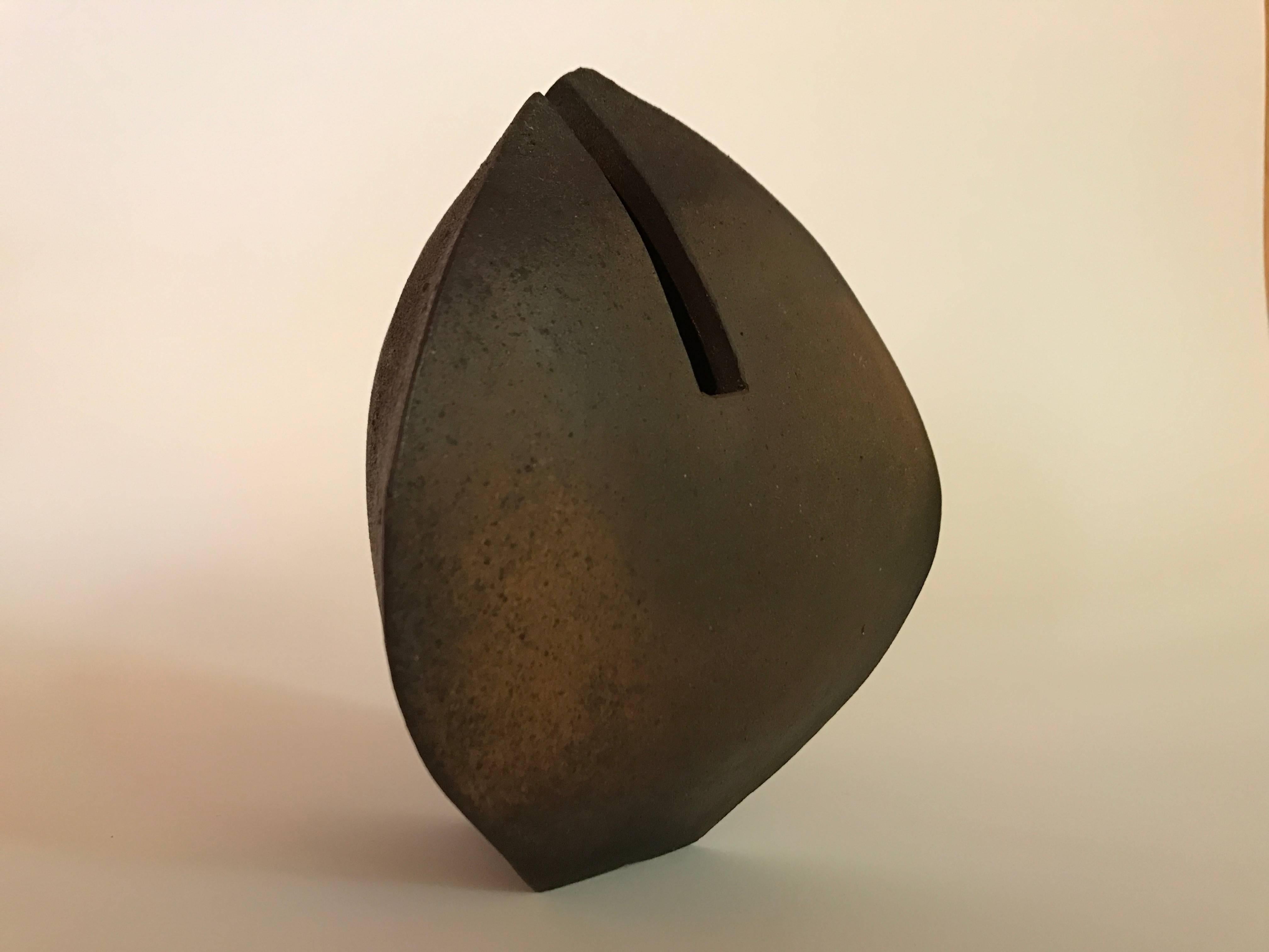 Organic Modern Malcolm Wright Abstract Wood-Fired Clay Sculpture For Sale
