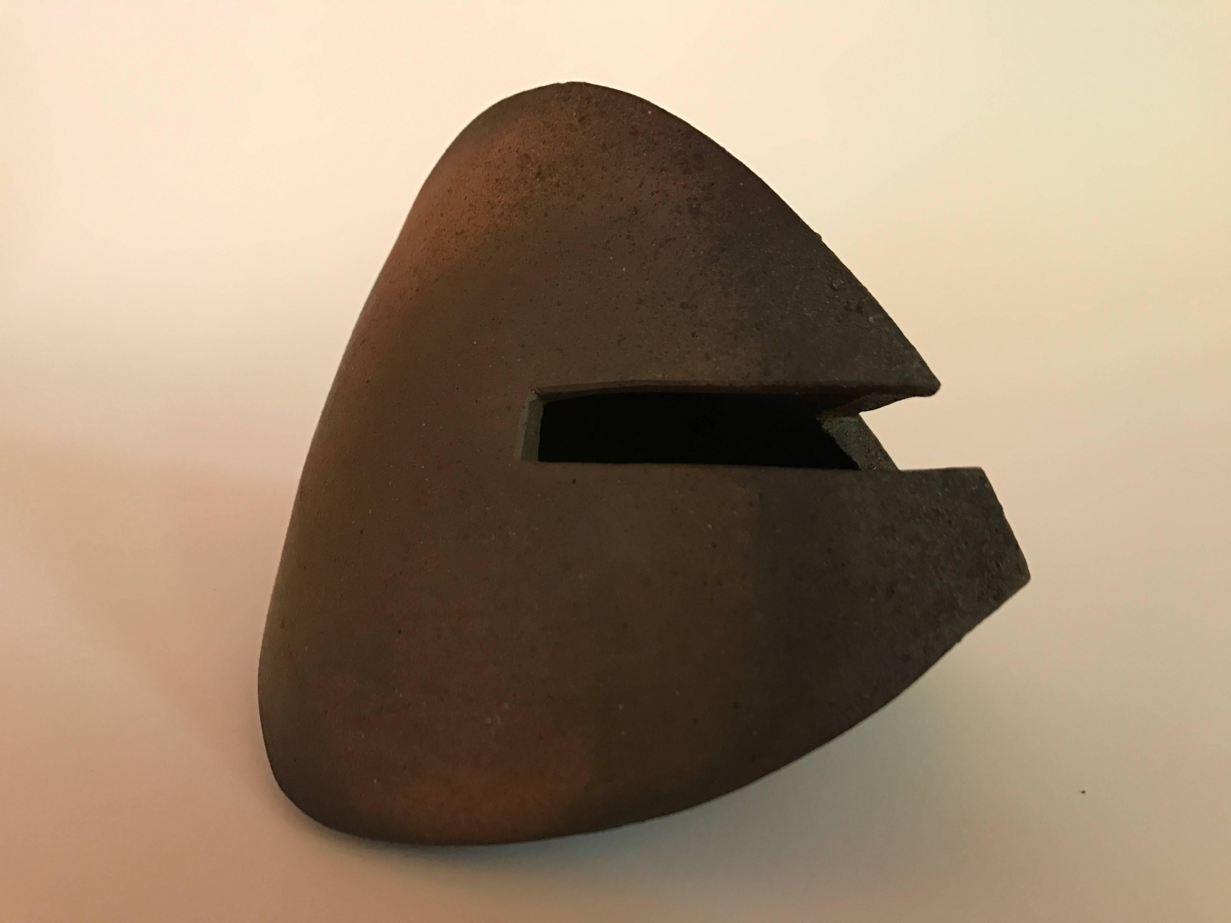 Contemporary Malcolm Wright Abstract Wood-Fired Clay Sculpture For Sale