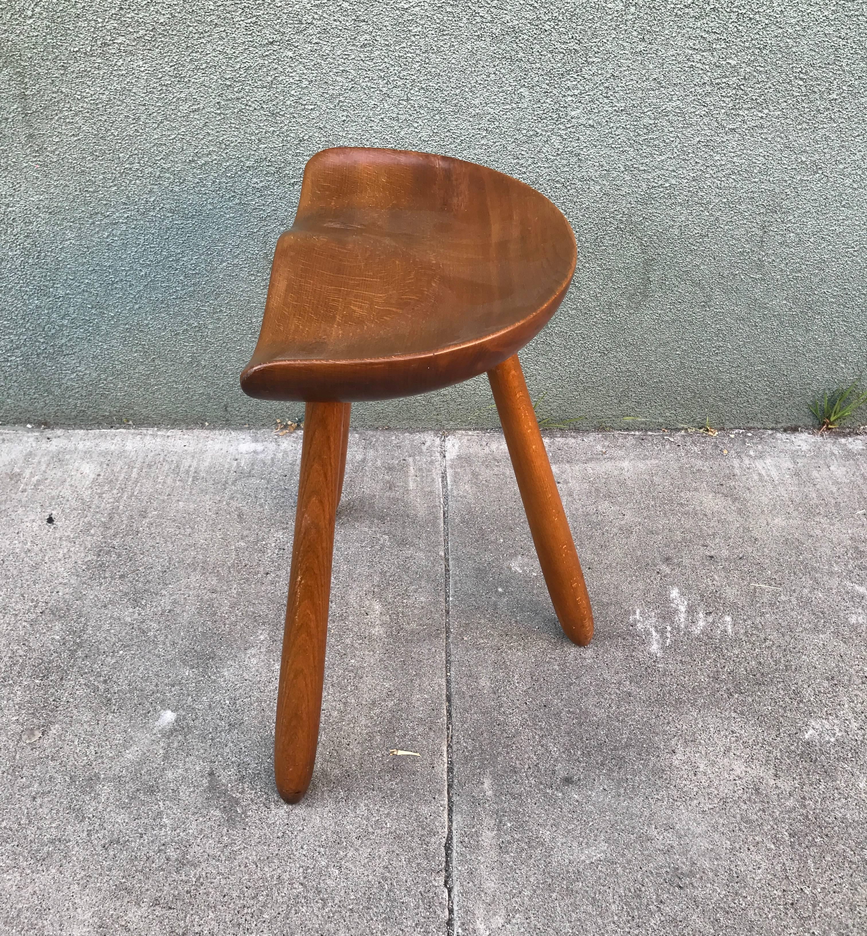 Other Arne Hovmand Danish Modern Milking Stool