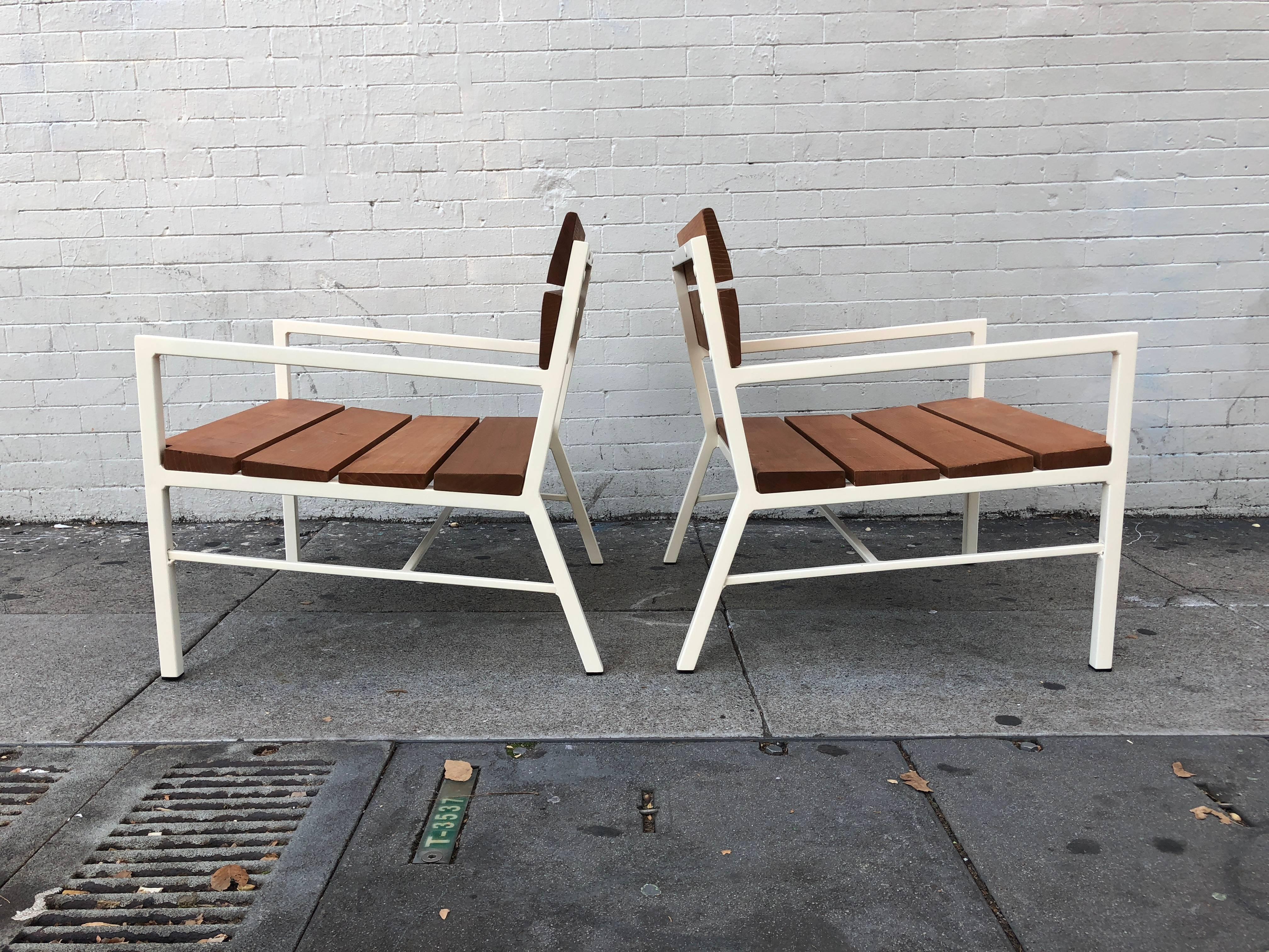 Van Keppel and Green Redwood Lounge Chairs, circa 1960s, California In Excellent Condition For Sale In San Francisco, CA