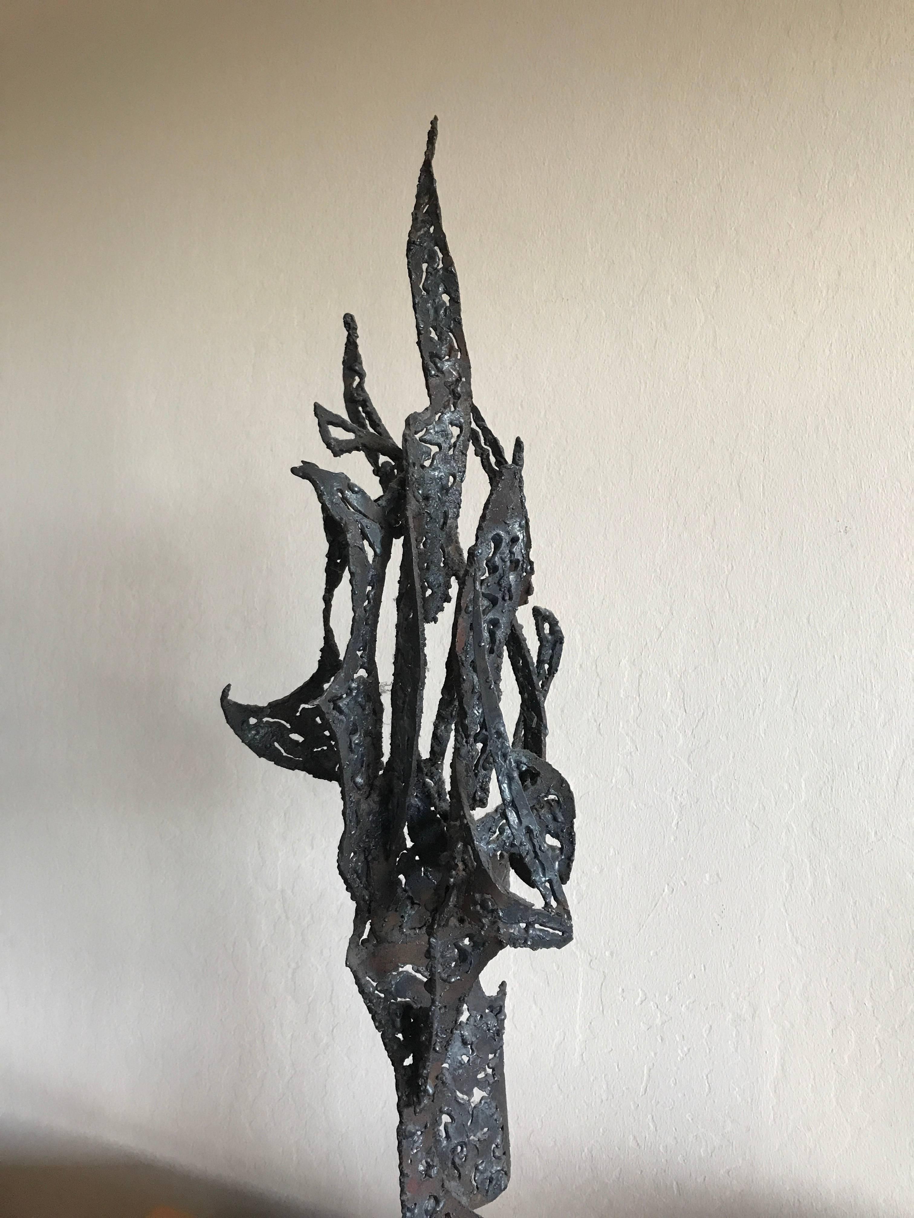 Mid-Century Modern 1950s Bay Area Abstract Sculpture by Winfreg Ng (1936-1991) For Sale