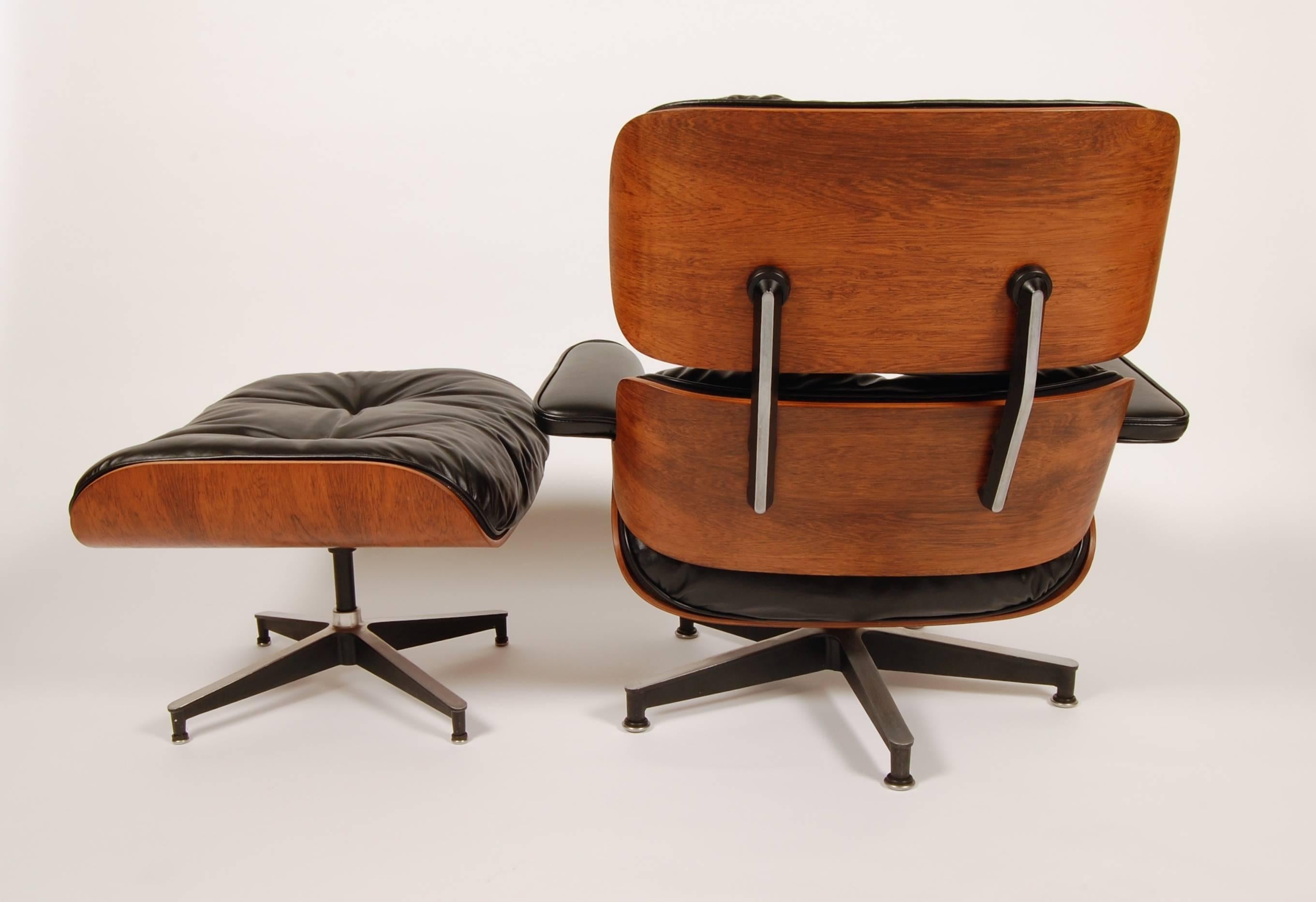 Mid-Century Modern Early 1960s Eames Lounge & Ottoman