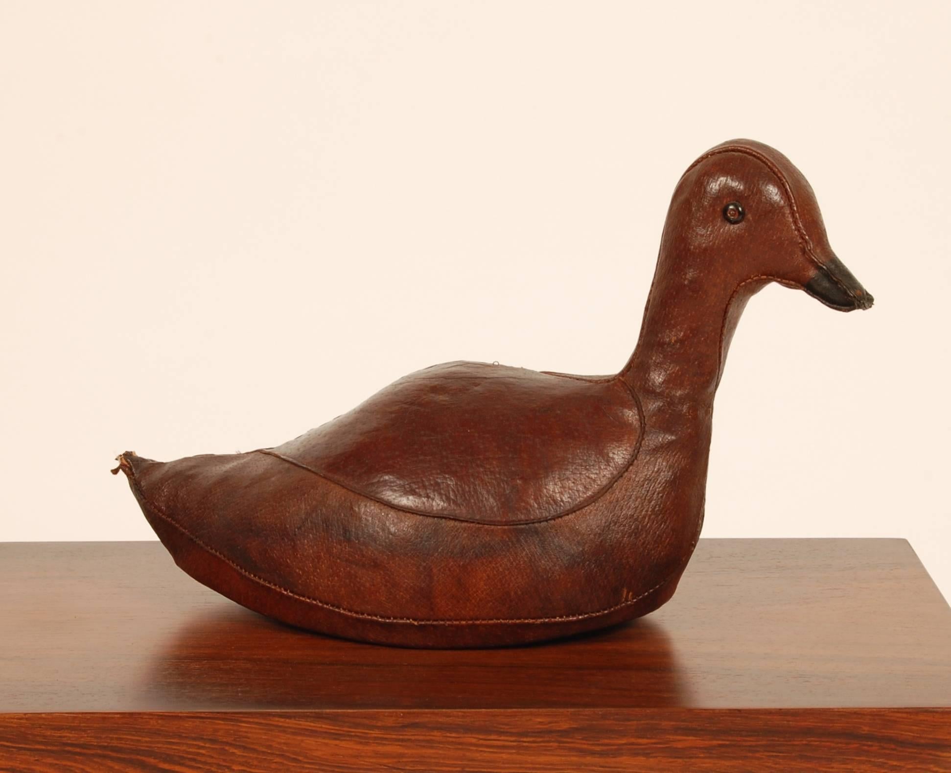 Abercrombie and Fitch Leather Duck Decoy 2