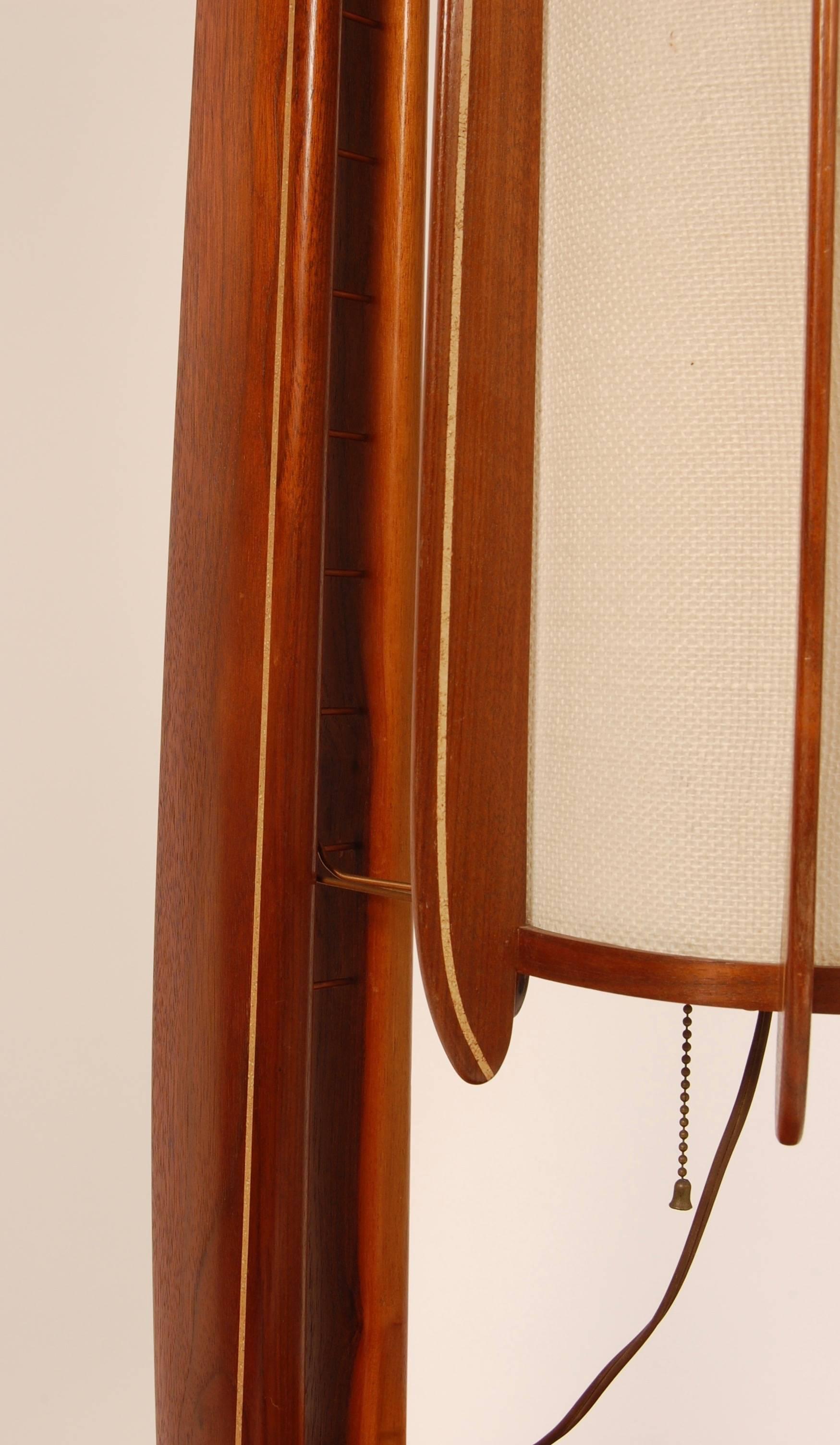 Linen California Studio Table Lamp, circa 1960s