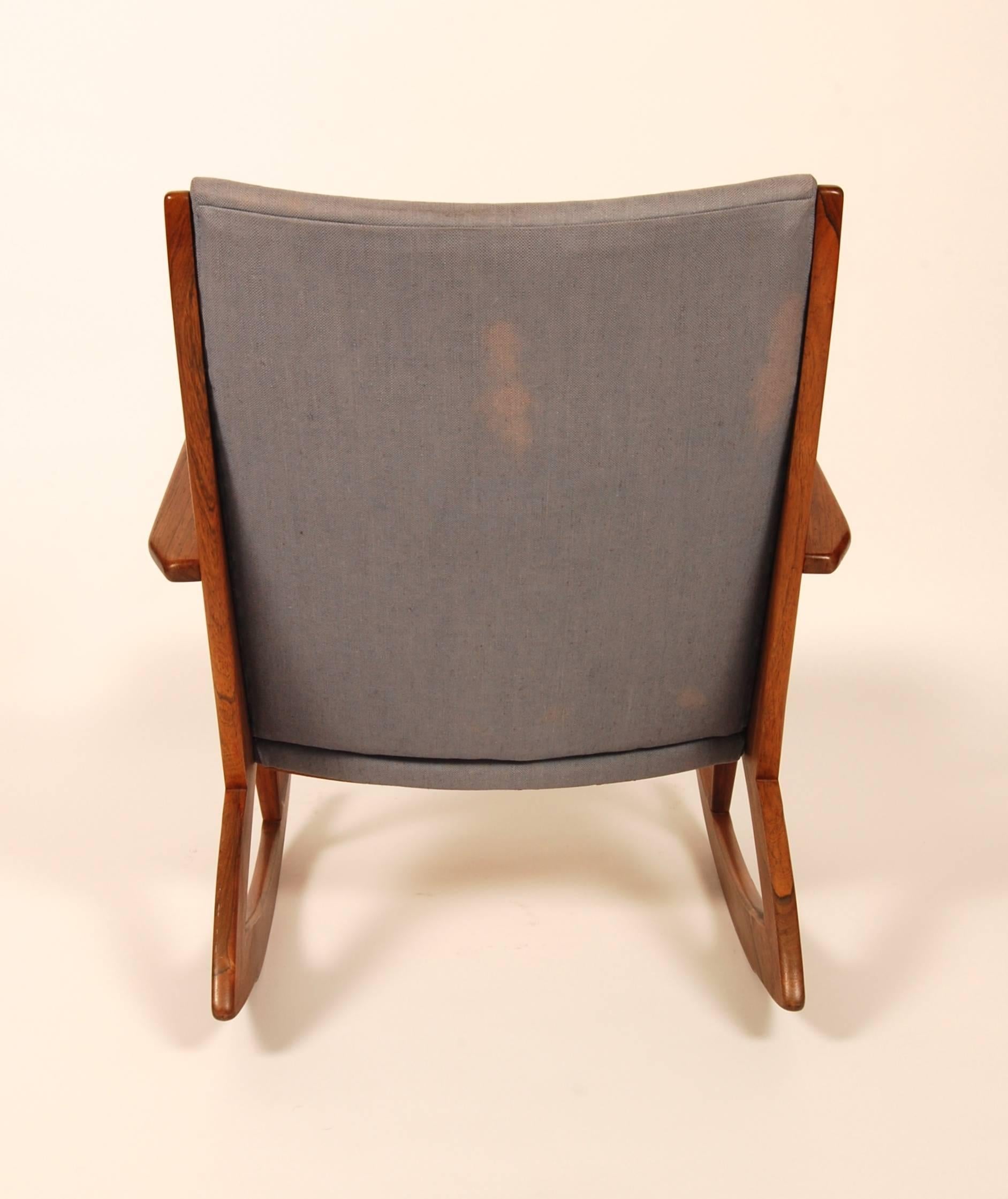 Oiled Rare Rosewood Holger George Jensen Rocking Chair