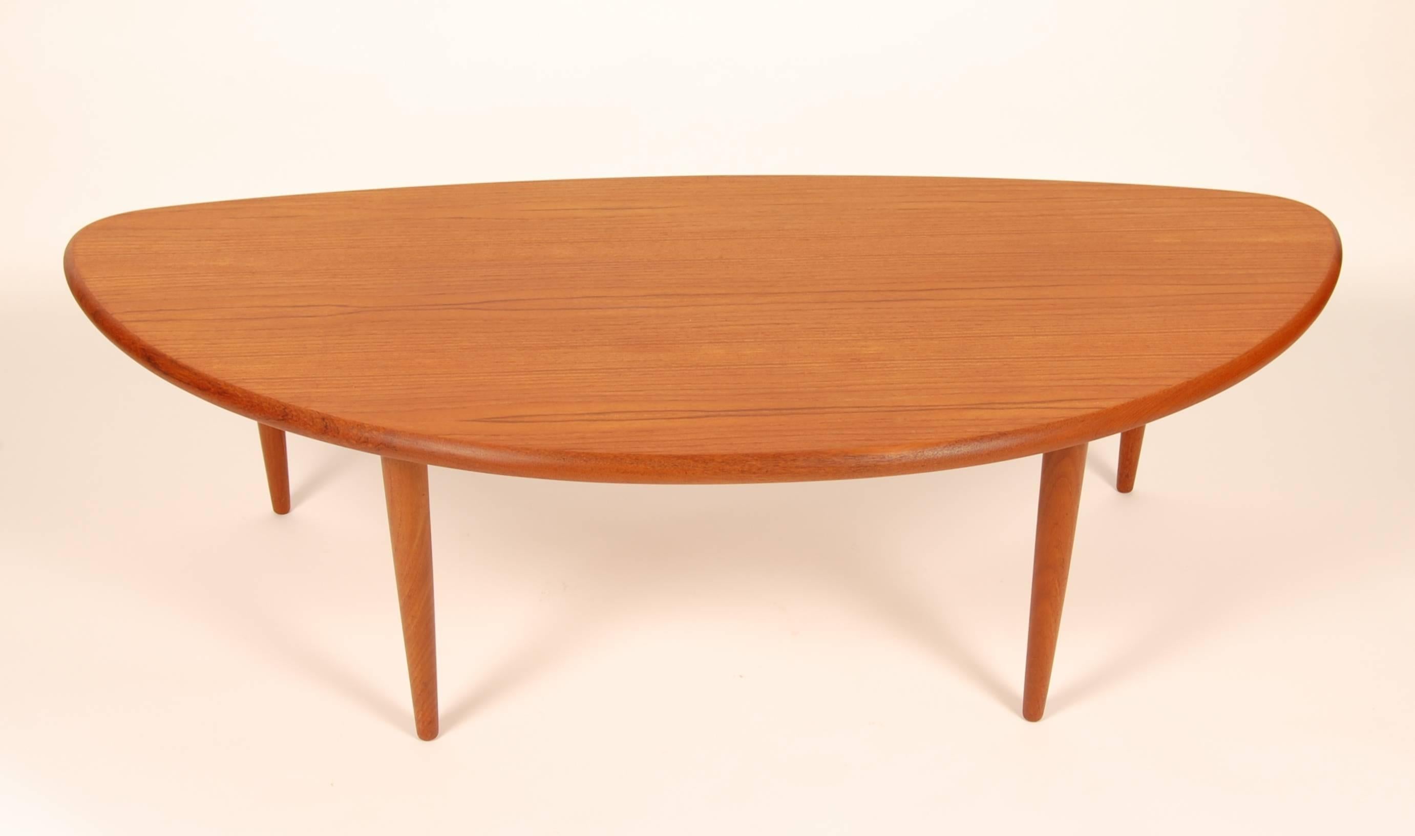Scandinavian Modern Johannes Andersen Asymmetrical Coffee Table