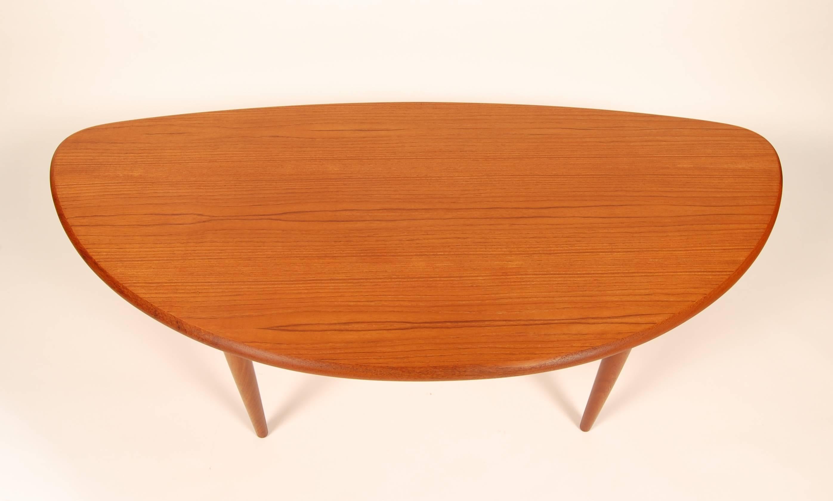 Oiled Johannes Andersen Asymmetrical Coffee Table