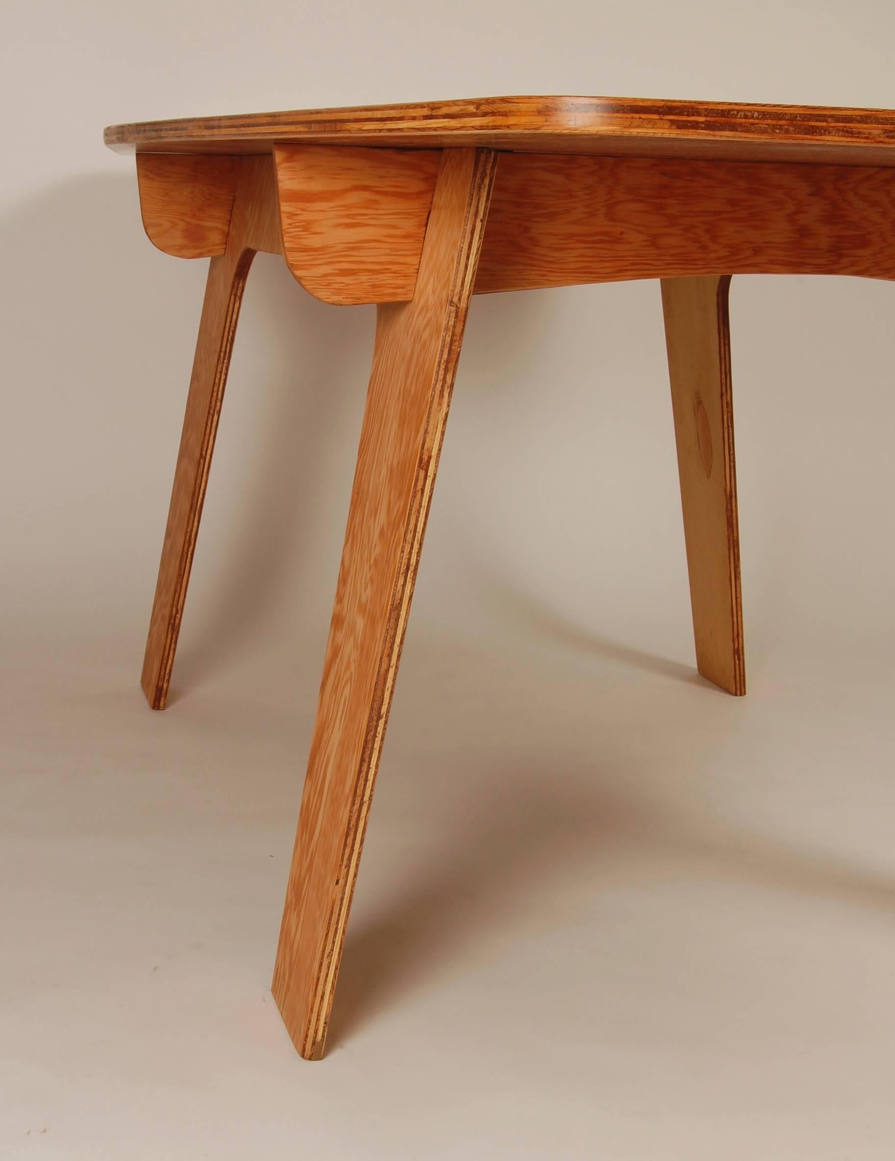 Mid-Century Modern Farnsworth Plywood Dining Table For Sale