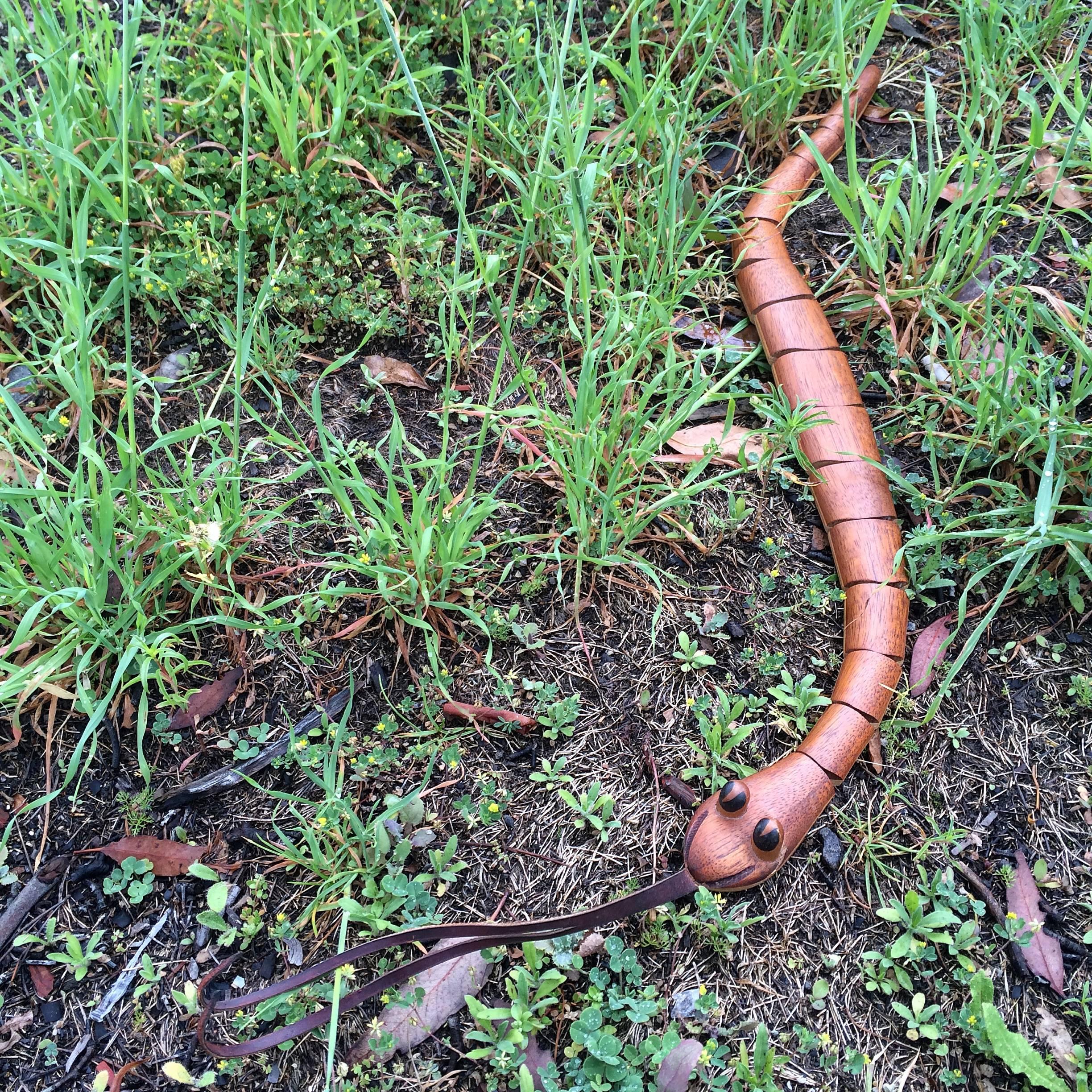 Leather Studio Dean Santner Whimsical Wooden Snake