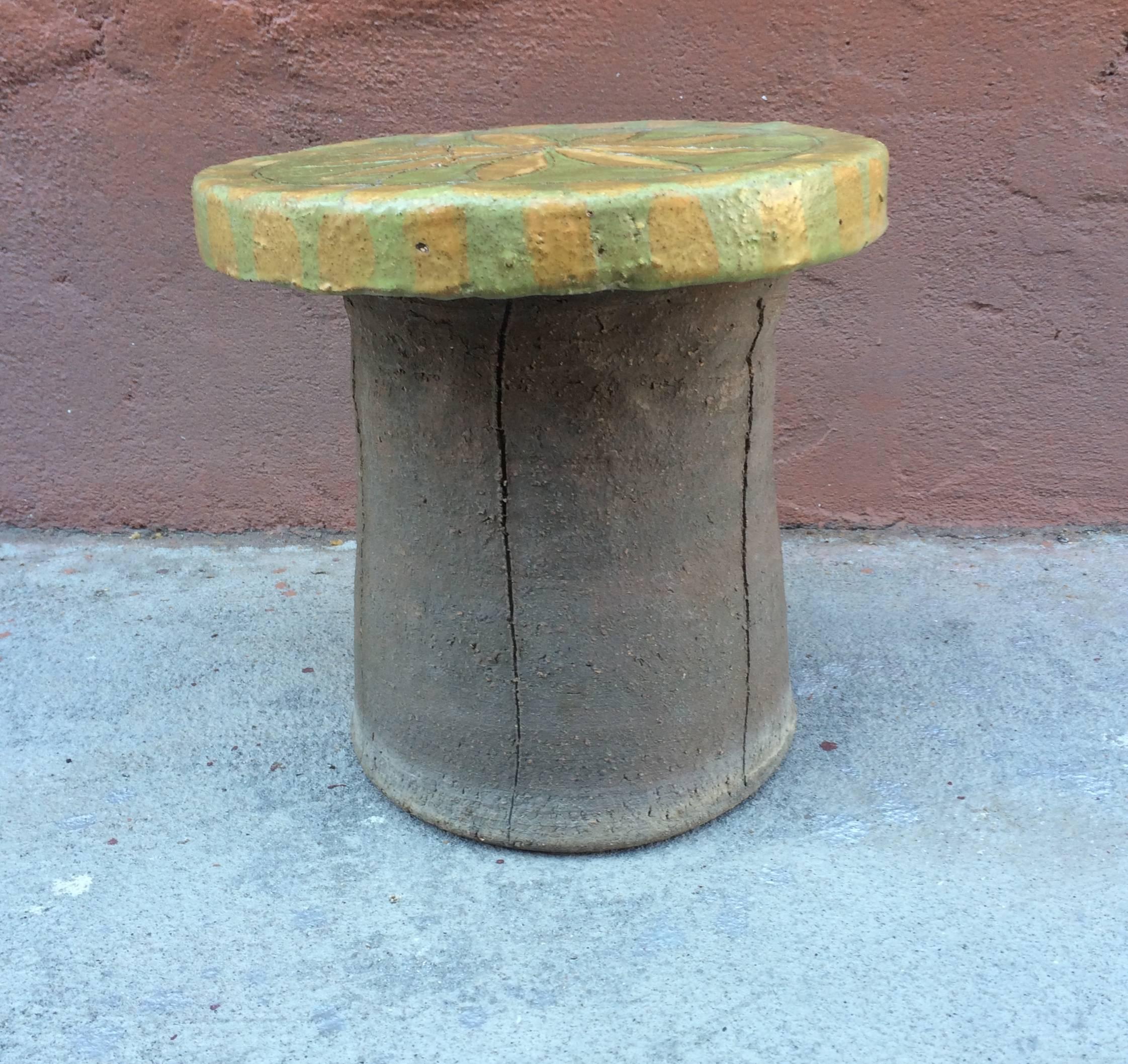 Clay Bay Area Artist Stan Bitters Stool #2