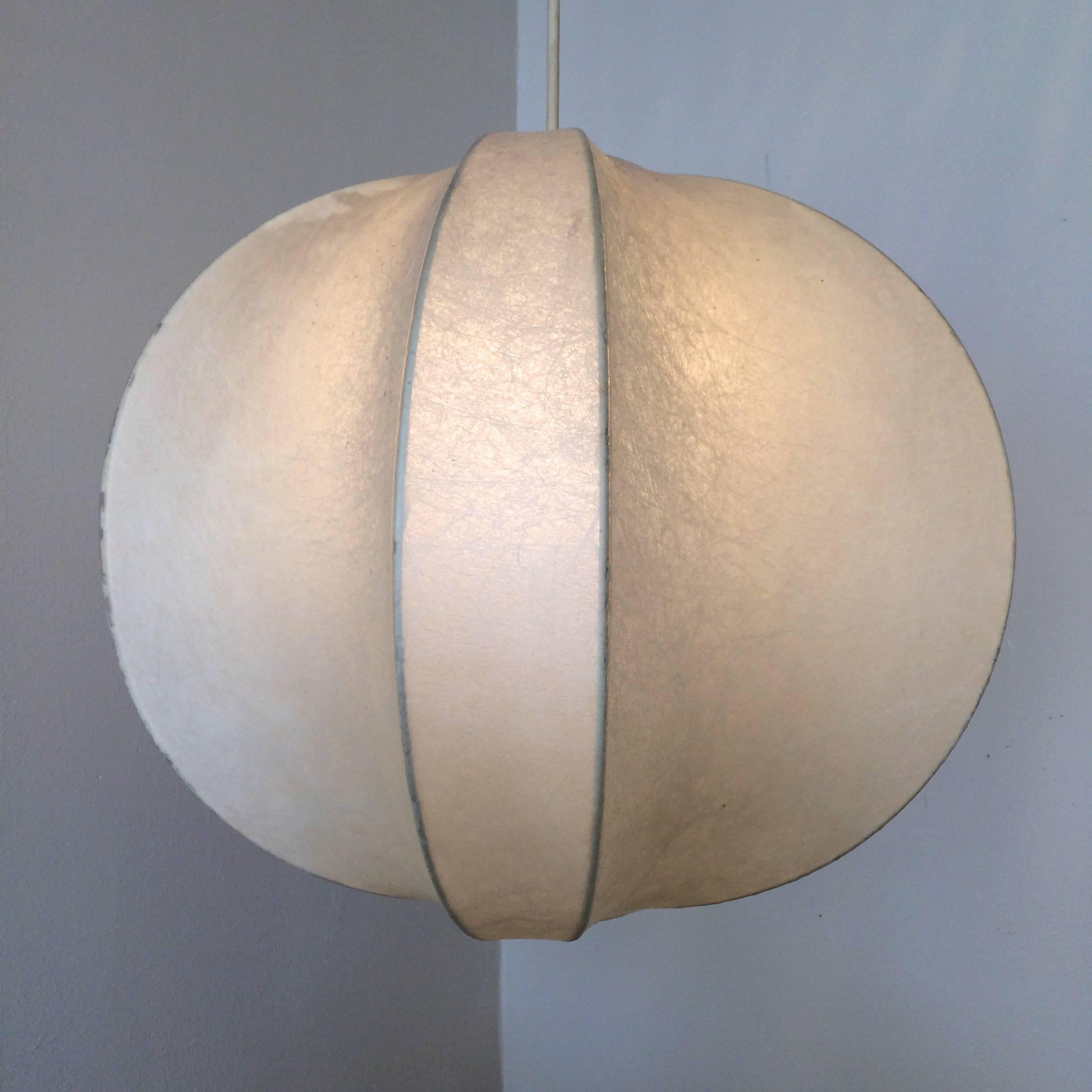 Mid-Century Modern Italian Design Pendant Lamp Castiglioni Cocoon Style, 1960s