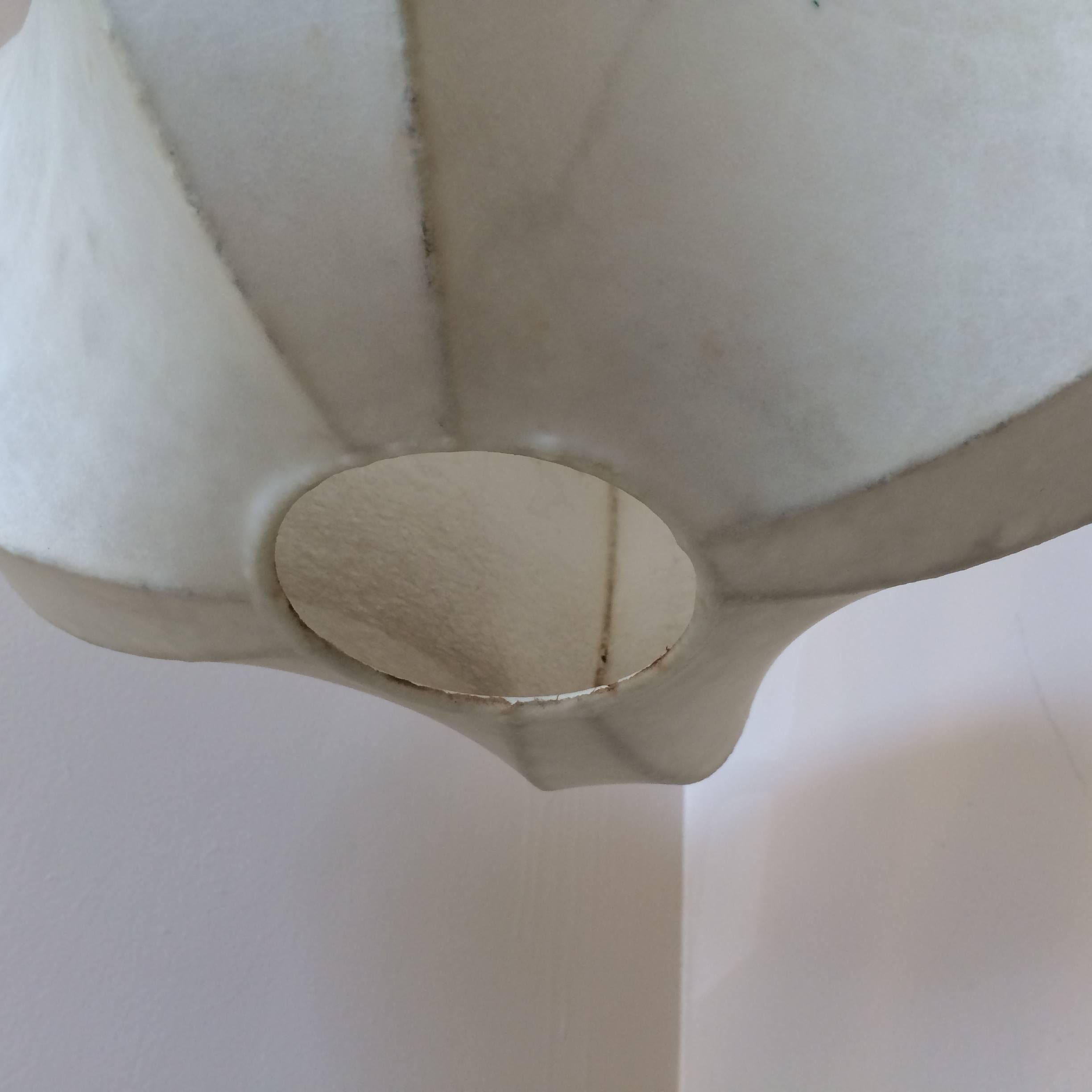 Mid-20th Century Italian Design Pendant Lamp Castiglioni Cocoon Style, 1960s