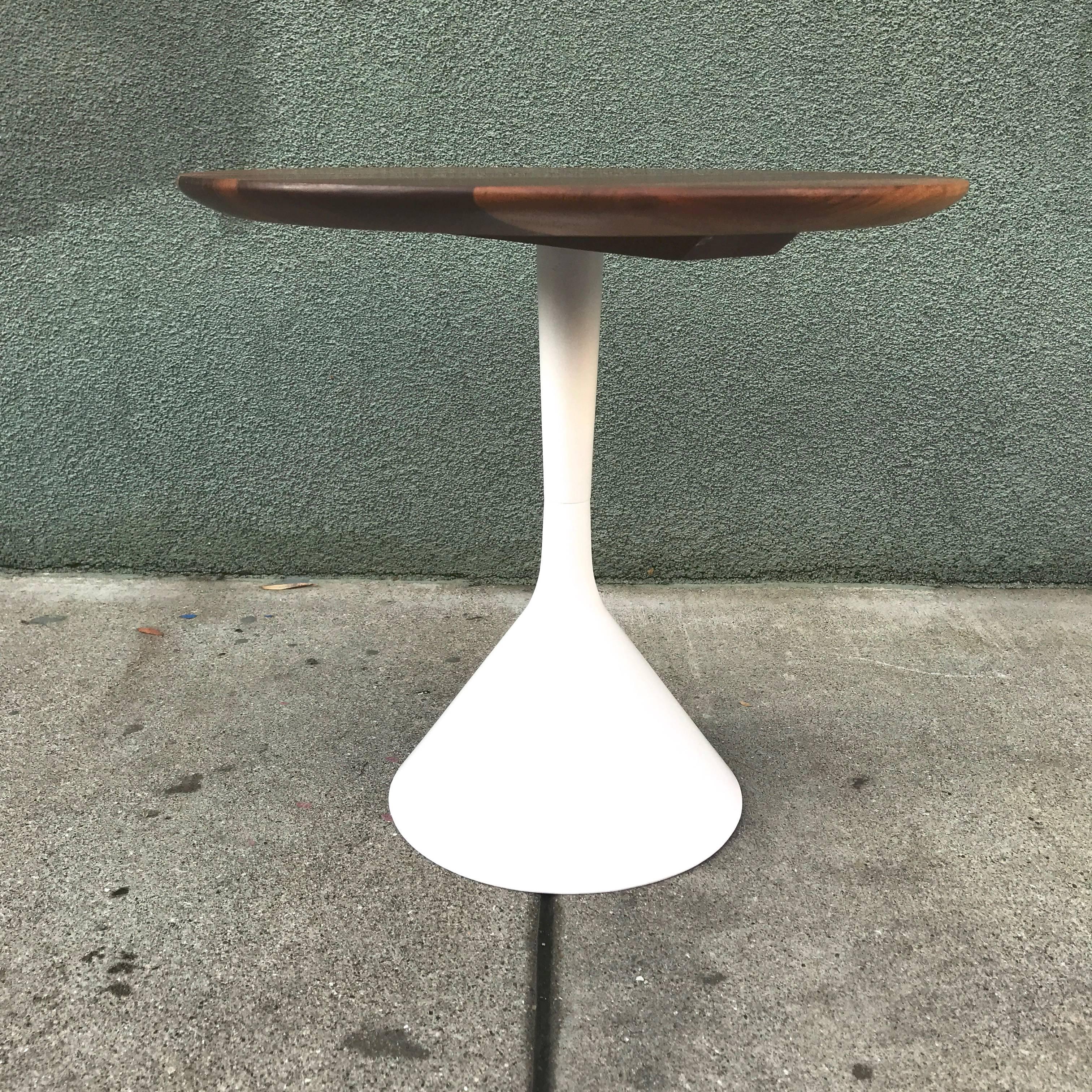 Oiled Petite Walnut Modernist Side Table
