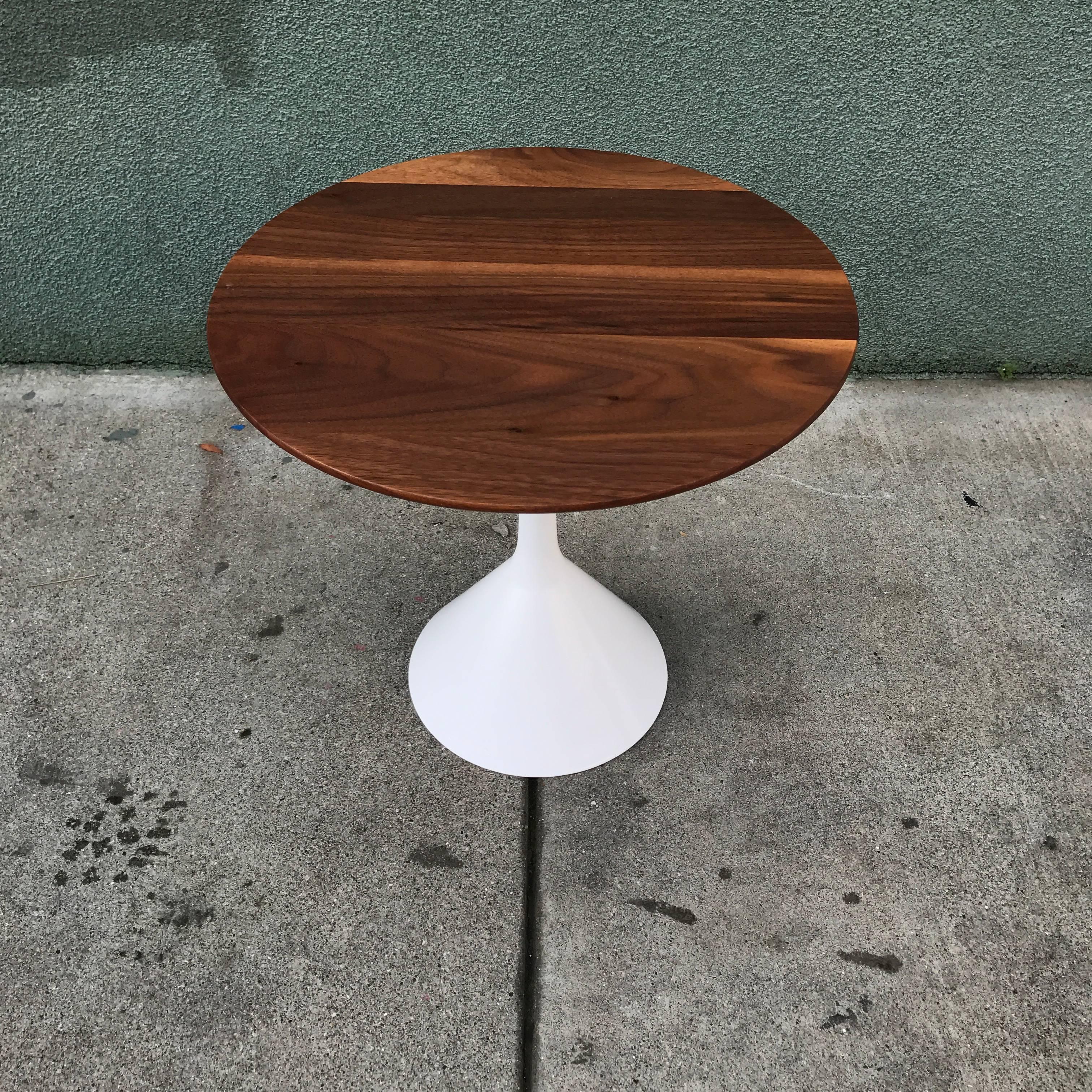 Mid-20th Century Petite Walnut Modernist Side Table