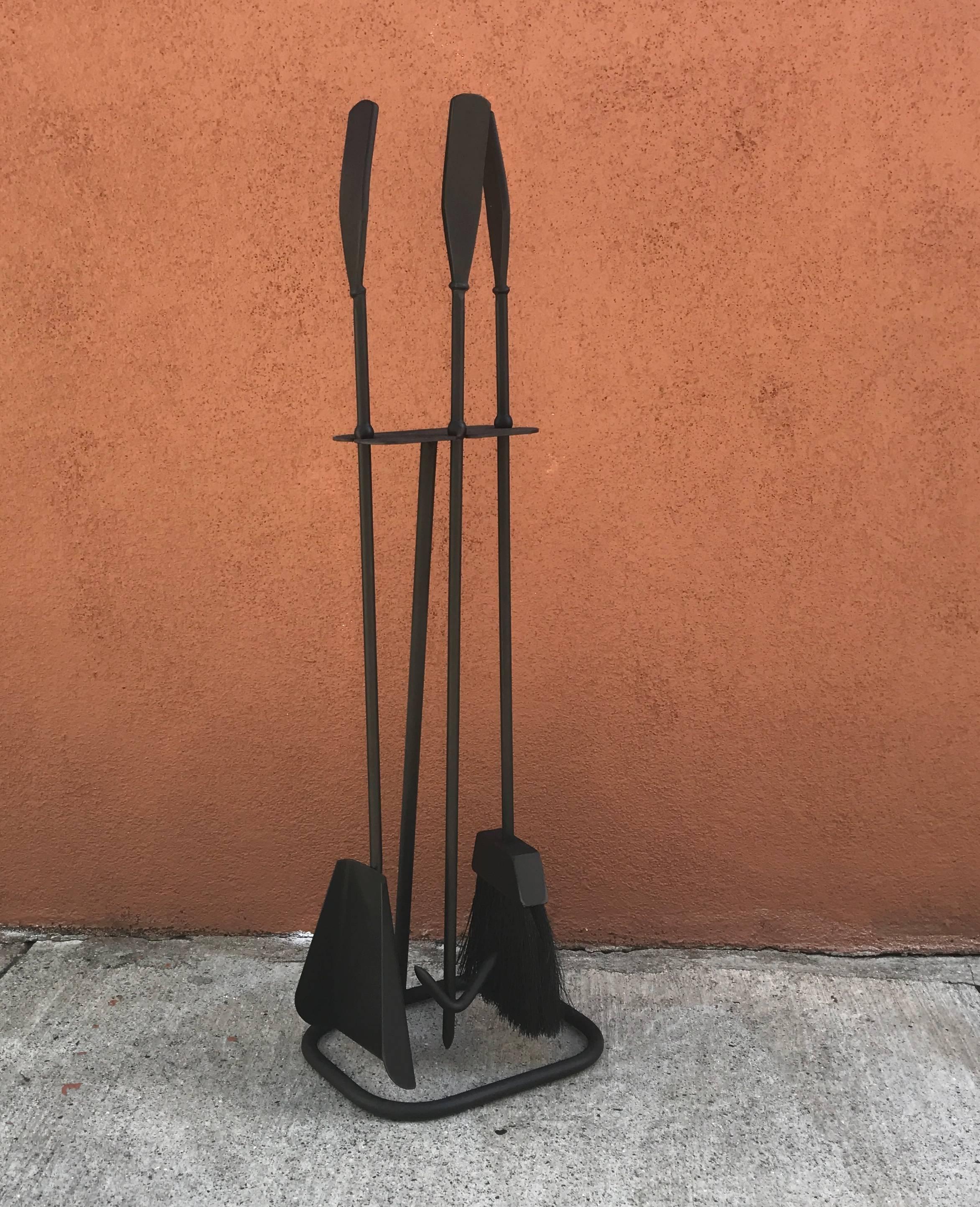 Californian Modernist Iron Fire Tools 2