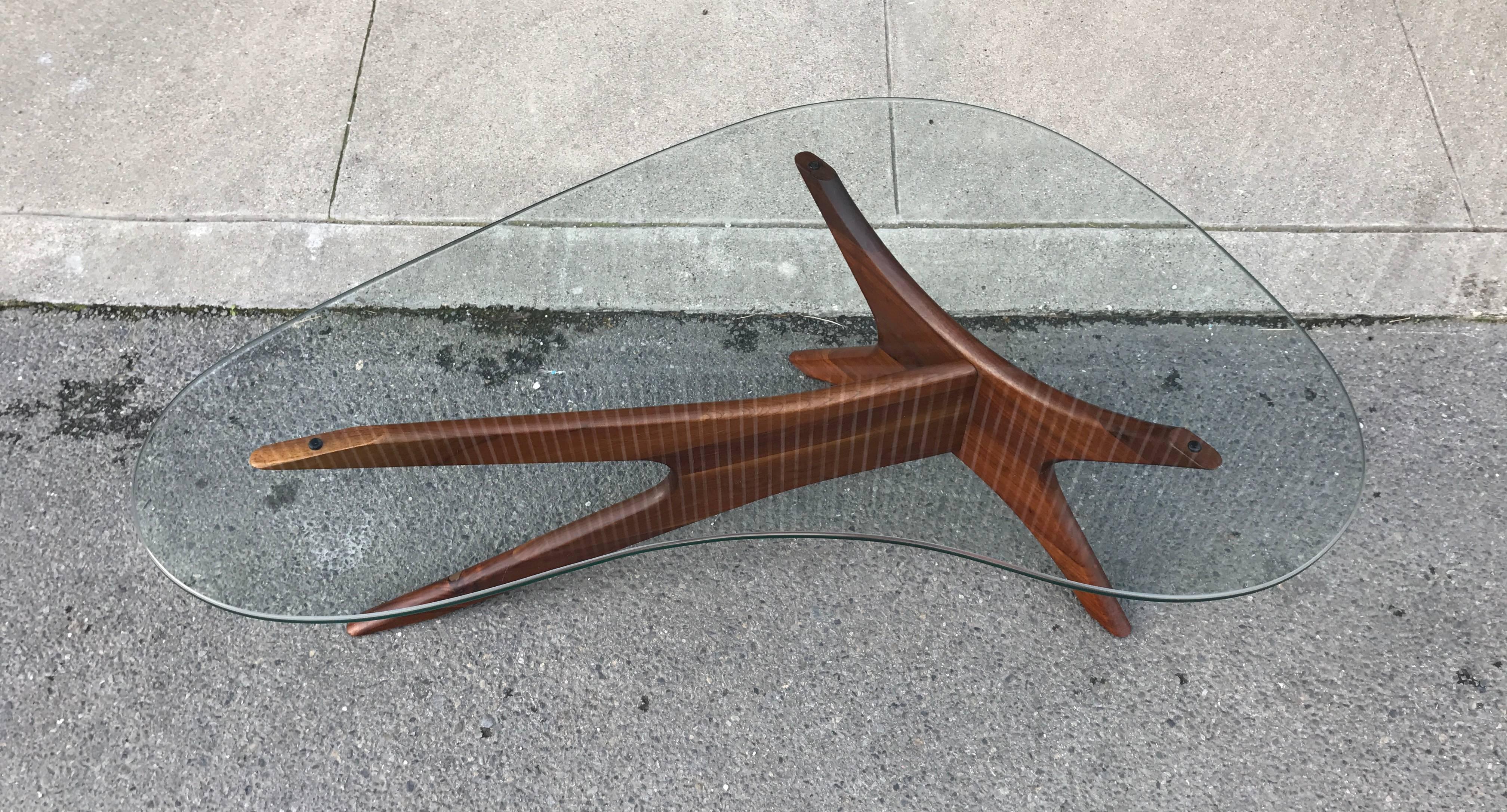 Oiled Adrian Pearsall Biomorphic Coffee Table