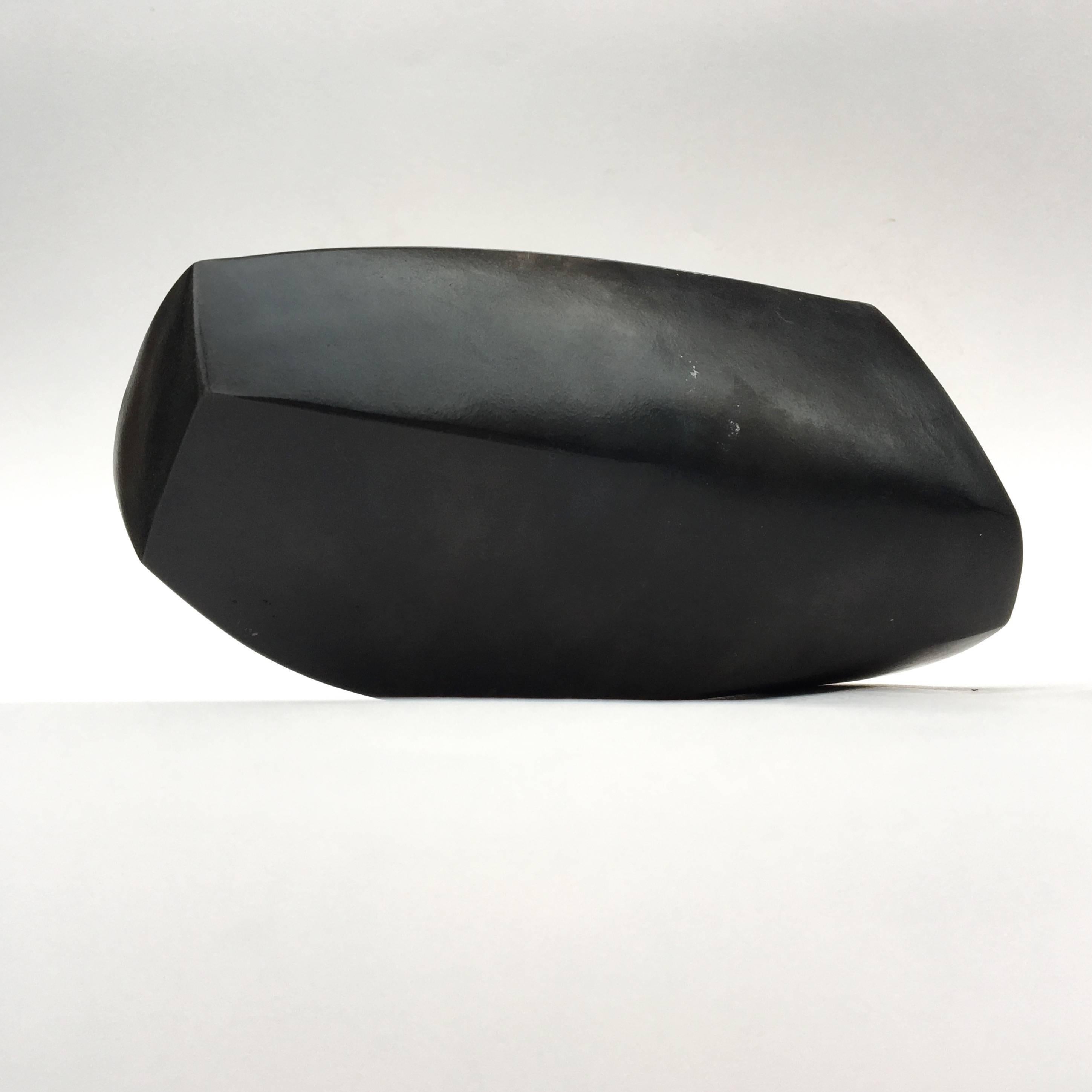 Kat Evans Asymmetrical Raku Clay Sculpture E1 In Excellent Condition For Sale In San Francisco, CA