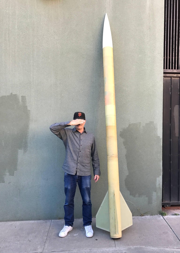1970s Large Working Fiberglass Model Rocket Aerospace For Sale at 1stDibs