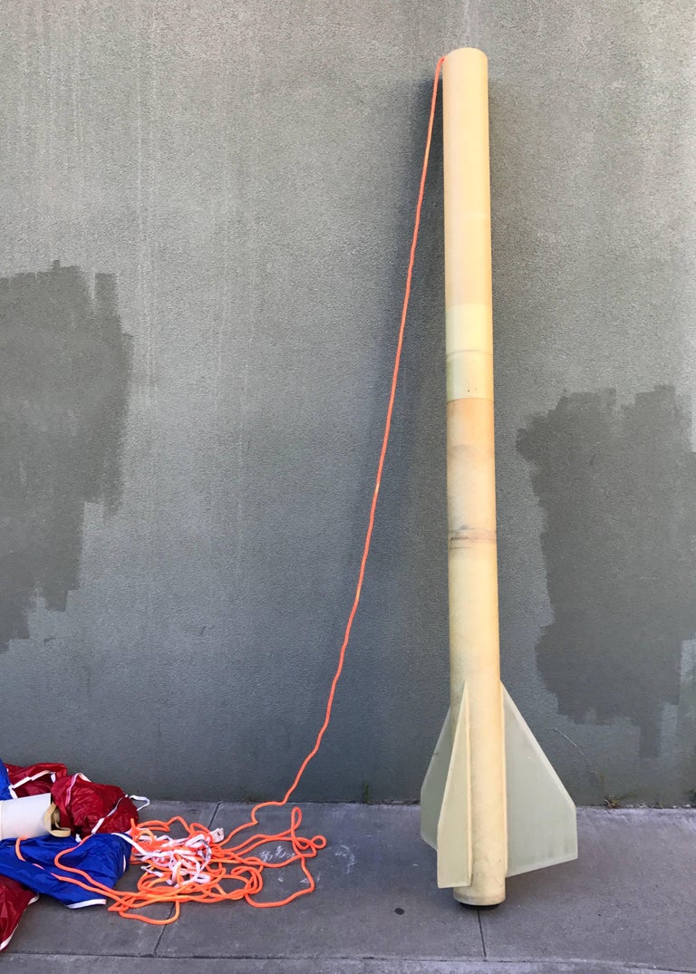 1970s Large Working Fiberglass Model Rocket Aerospace For Sale at 1stDibs
