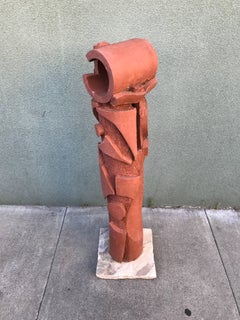 Large 1970s, Bay Area Ceramic Abstract or Bruttalist Sculpture TOTEM #1