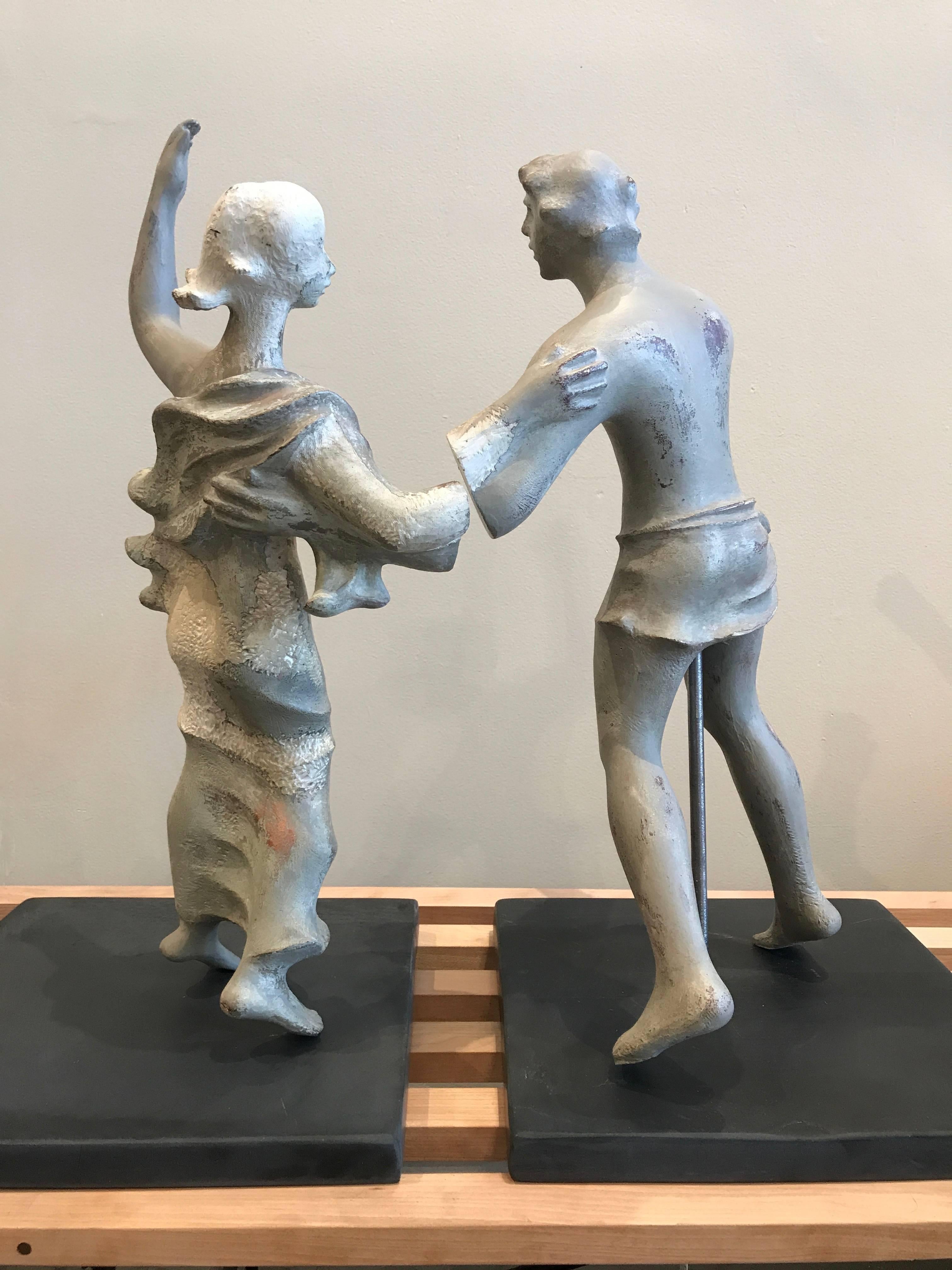 American 1930s Sculpture / Maquette Dancers, 1939 San Francisco Worlds Fair For Sale