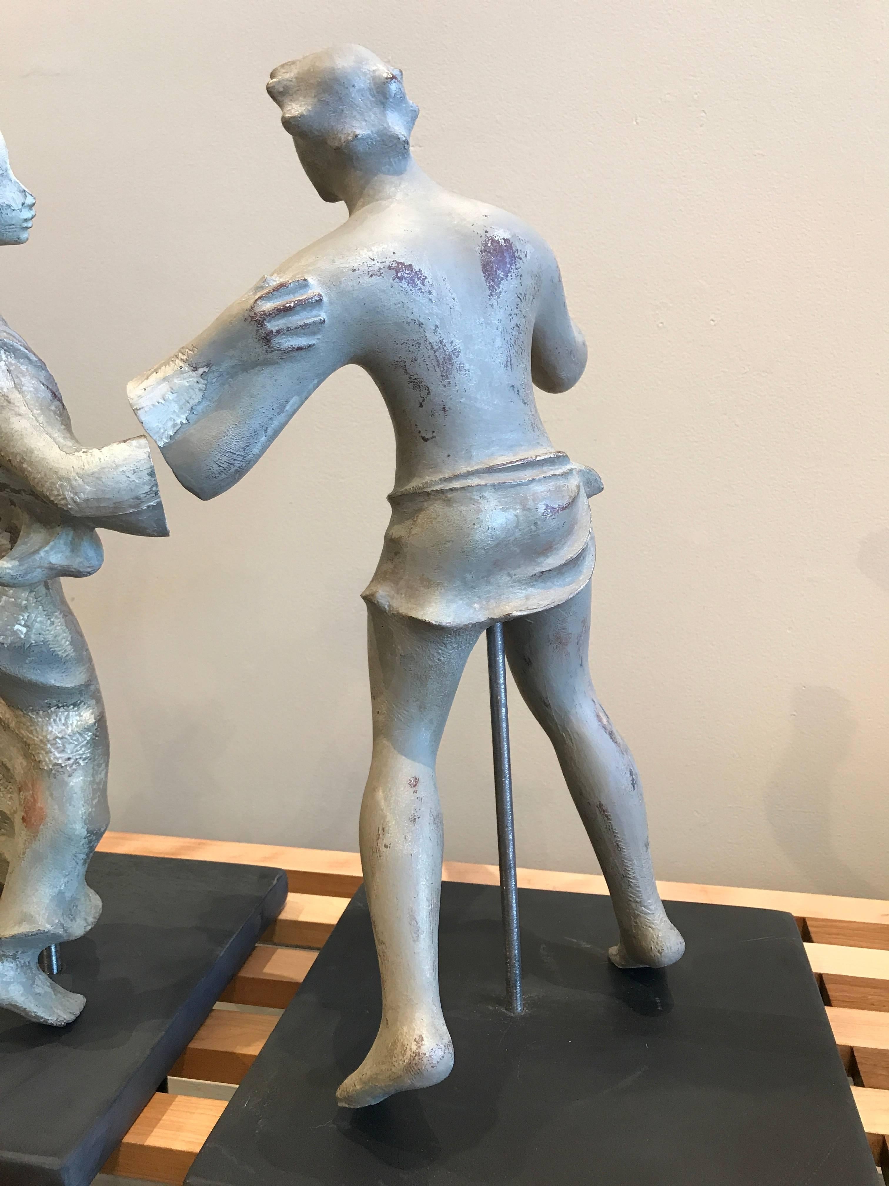 Mid-20th Century 1930s Sculpture / Maquette Dancers, 1939 San Francisco Worlds Fair For Sale