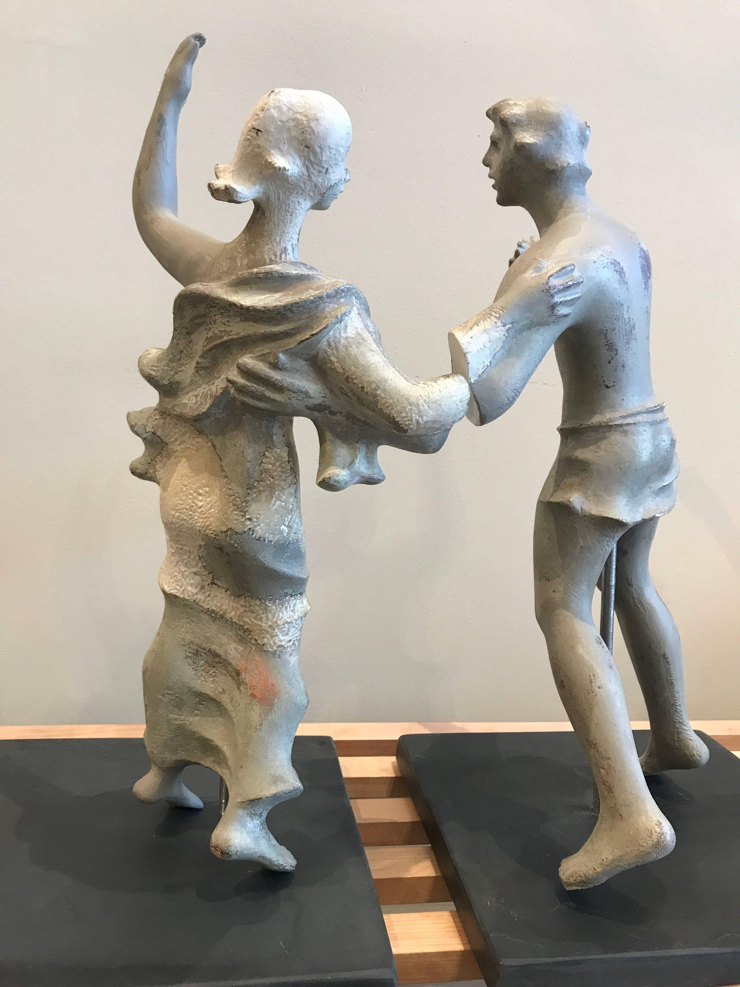 1930s Sculpture / Maquette Dancers, 1939 San Francisco Worlds Fair For Sale 2