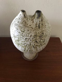 Early Large Robert Arneson Weedpot / Double Spout Vase Bay Area Ceramic Artist