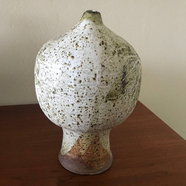 Early Large Robert Arneson Weedpot / Double Spout Vase Bay Area Ceramic