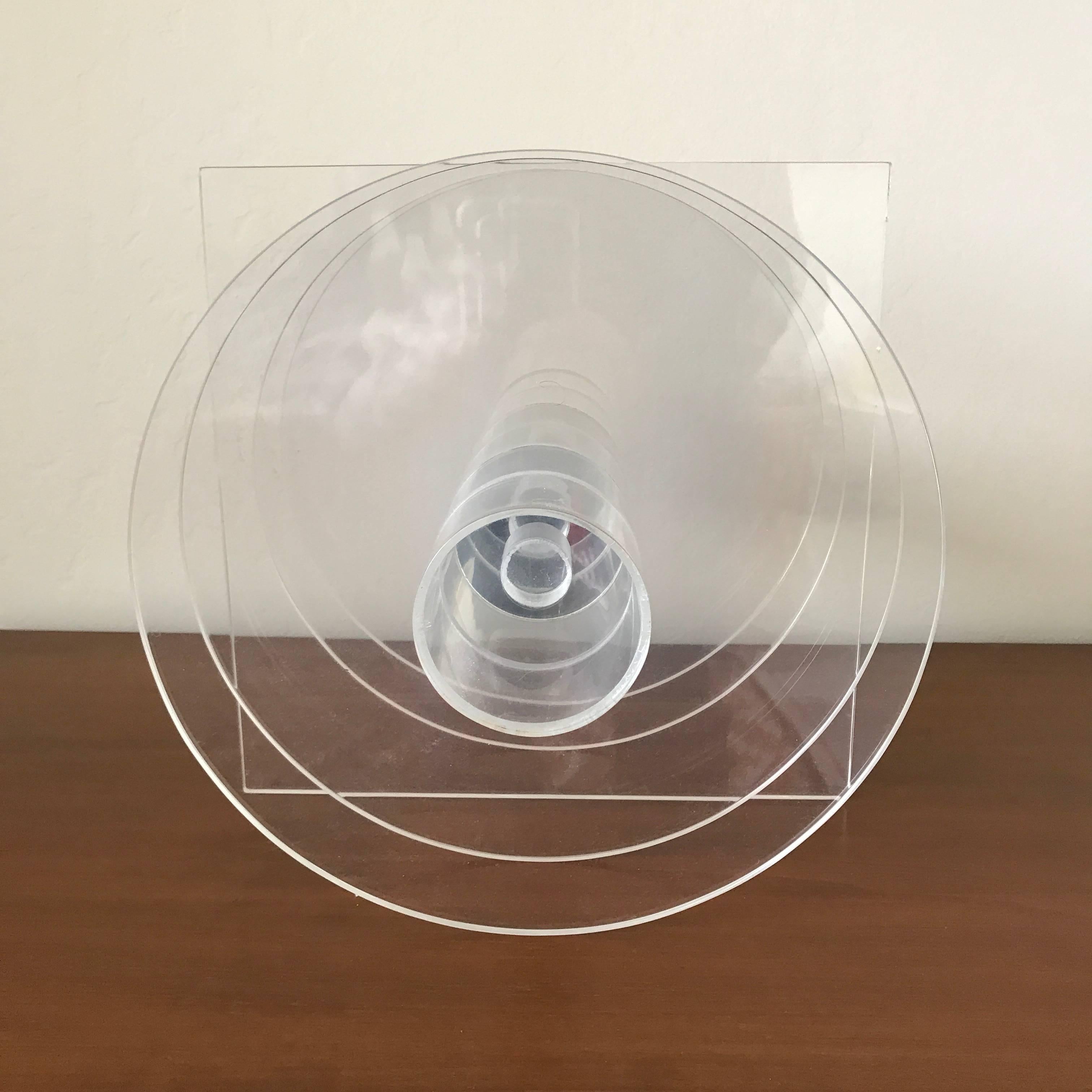 Late 20th Century Acrylic Hardedge Sculpture by San Diego Artist Bob Matheny circa 1970s For Sale