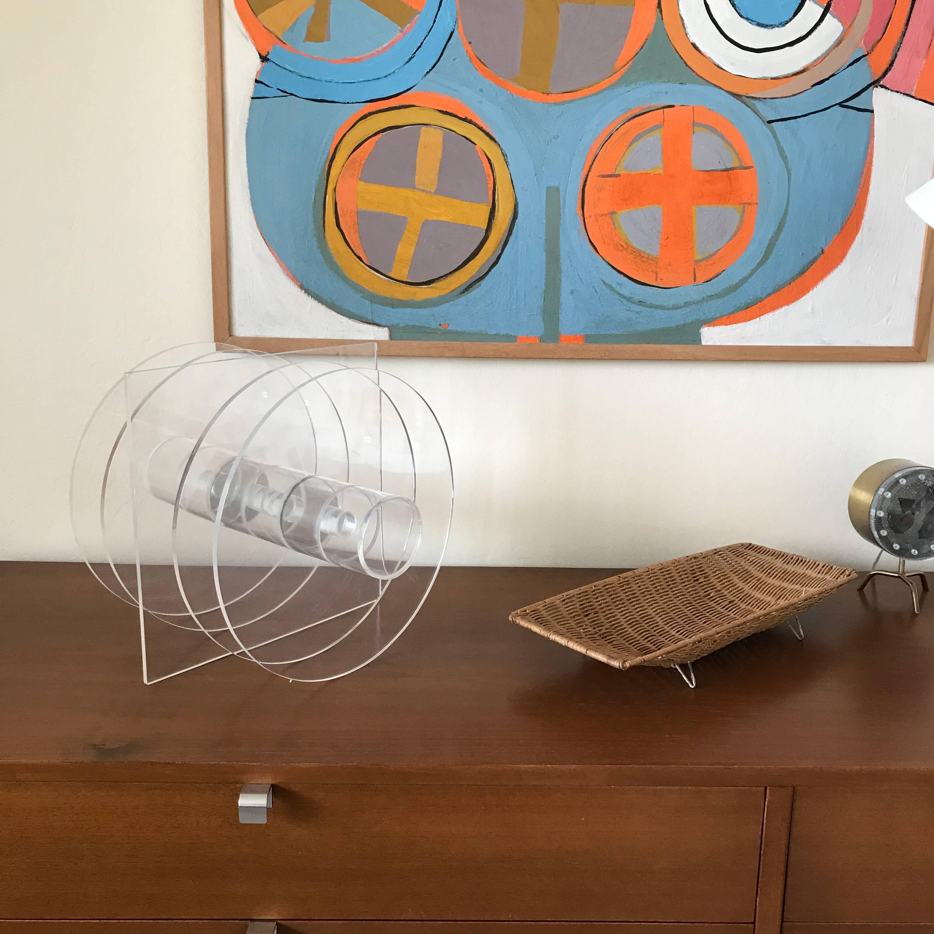 Acrylic Hardedge Sculpture by San Diego Artist Bob Matheny circa 1970s For Sale 2