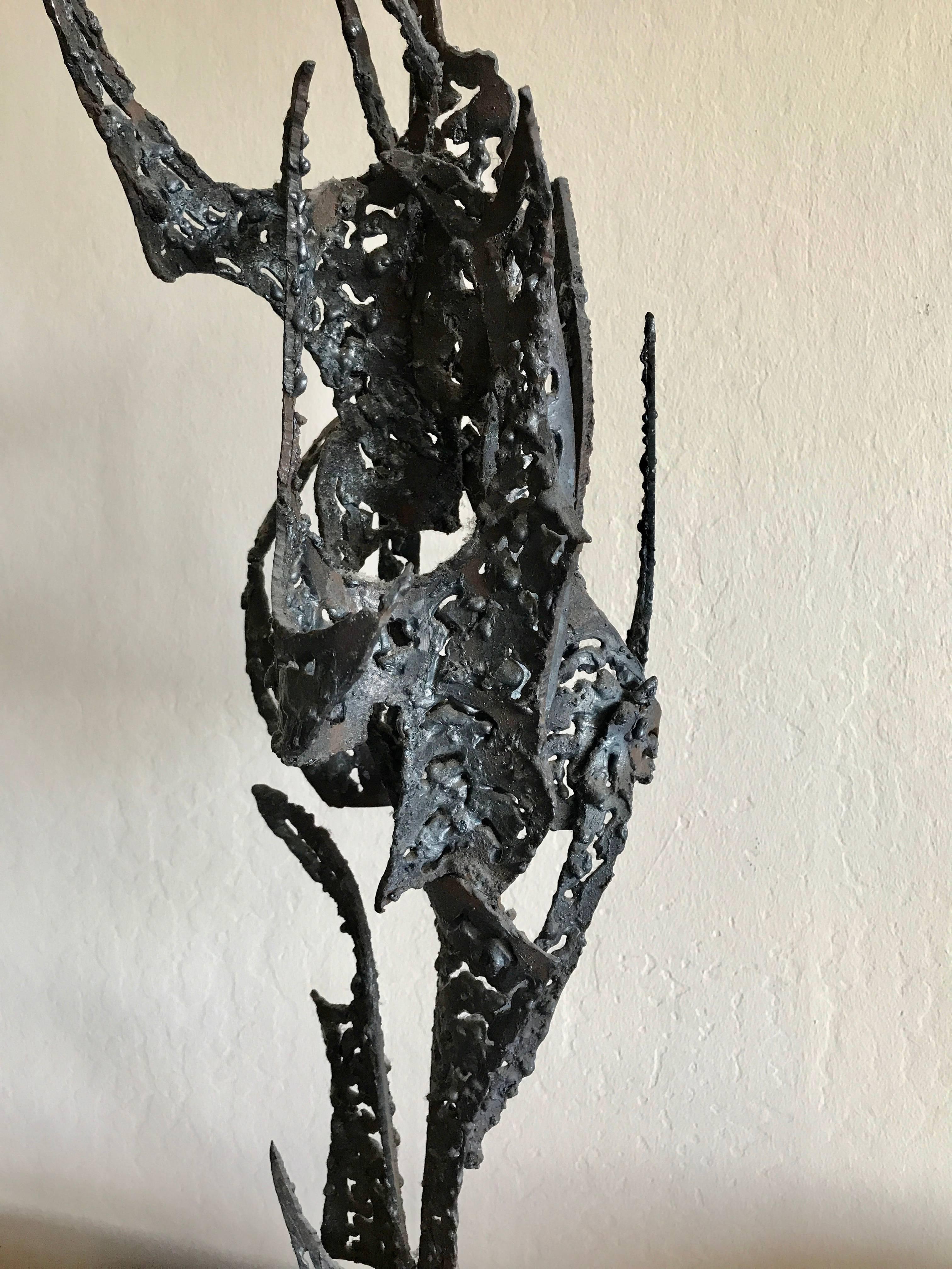 Mid-20th Century 1950s Bay Area Abstract Sculpture by Winfreg Ng (1936-1991) For Sale
