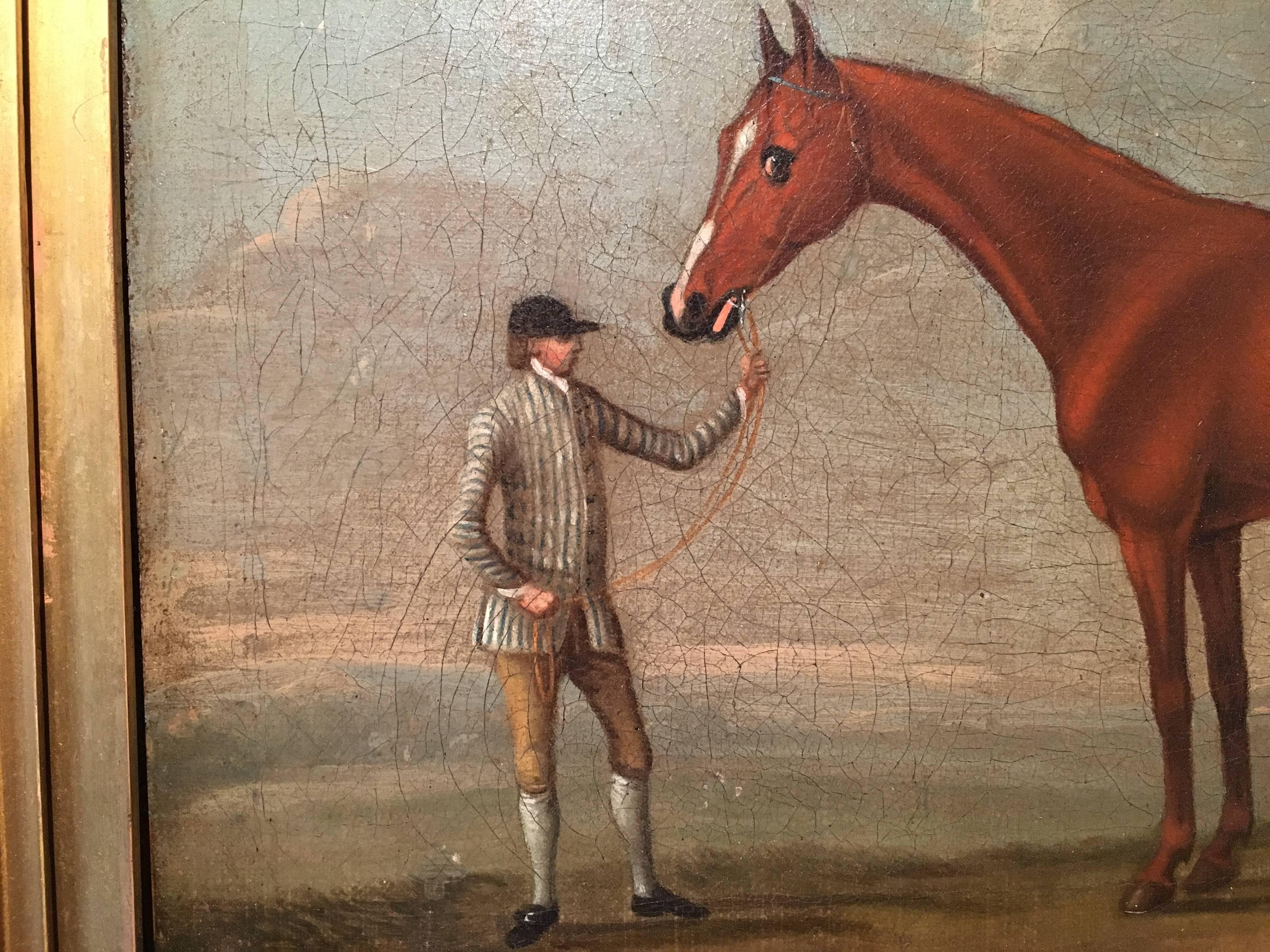 18th Century English Equestrian Portrait, Francis Sartorius Attributed 1