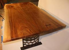 Live Edge Slab Table in English Walnut