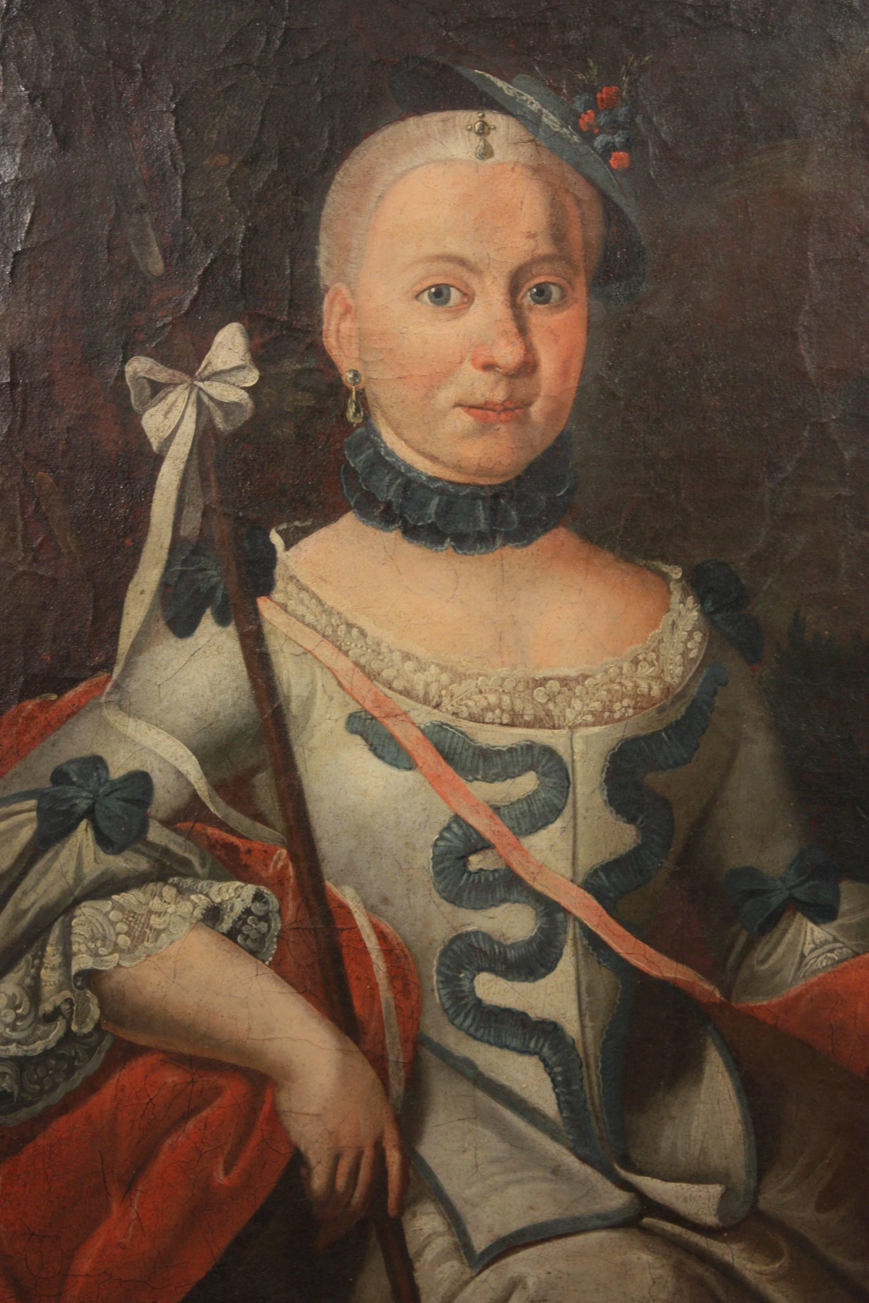 Louis XV 18th Century French Portrait of a Lady