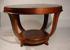 Large Art Deco Rosewood Center Table, 1930s