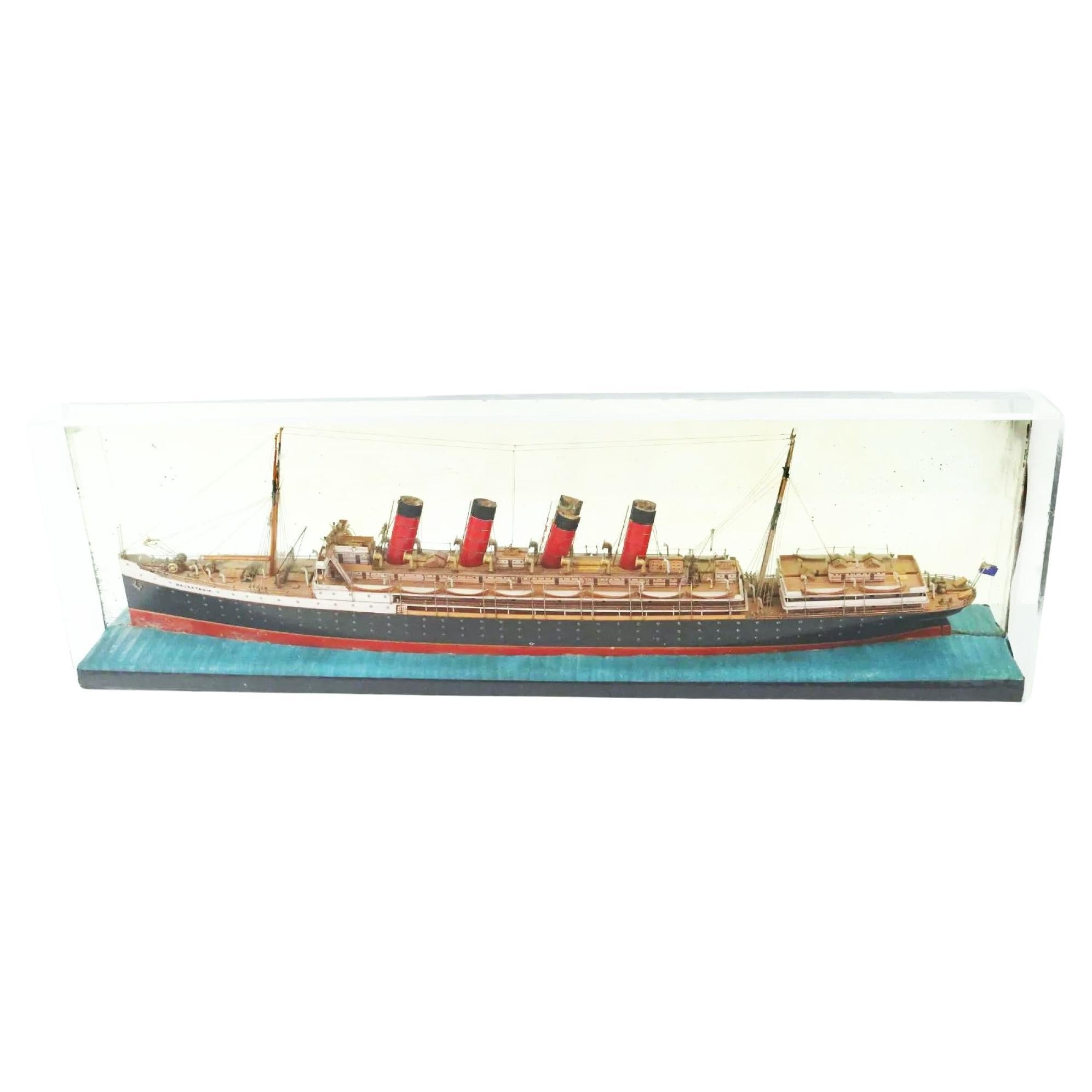 Half-model of Ocean Liner “Mauretania” For Sale