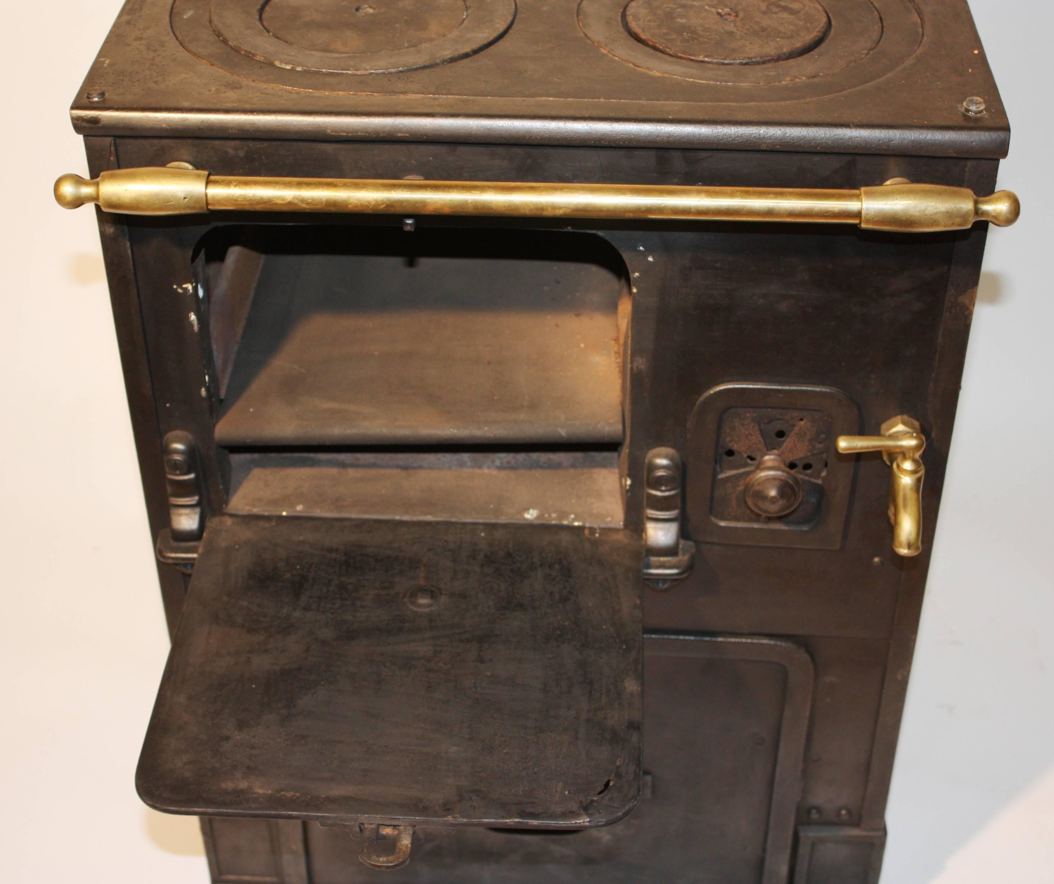 French 19th Century Small Cast Iron Stove