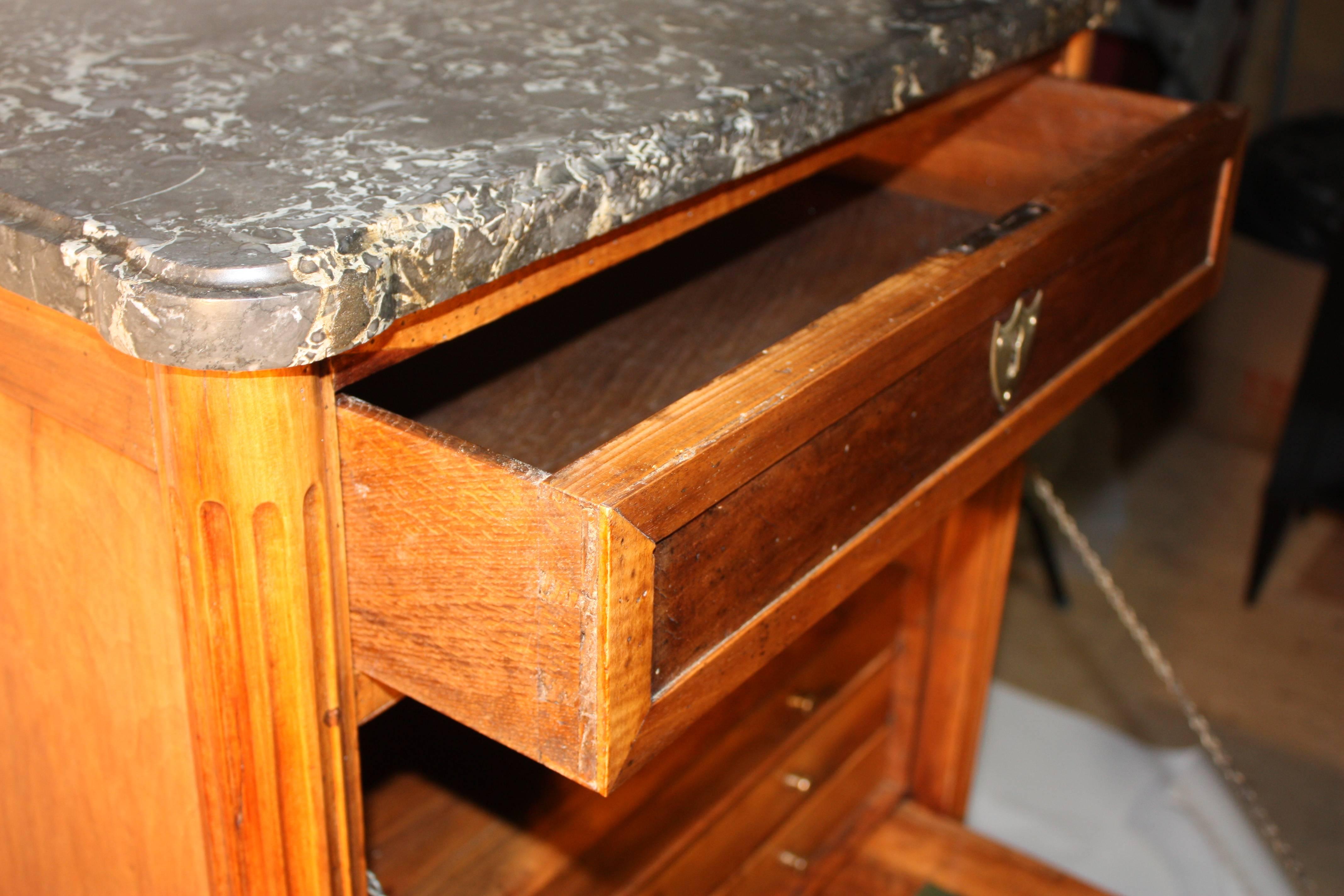 Late 18th Century Petite Louis XVI Period Secretaire Abatante