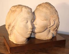 Sculpture of Two Women by Dorothea Schwarcz Greenbaum