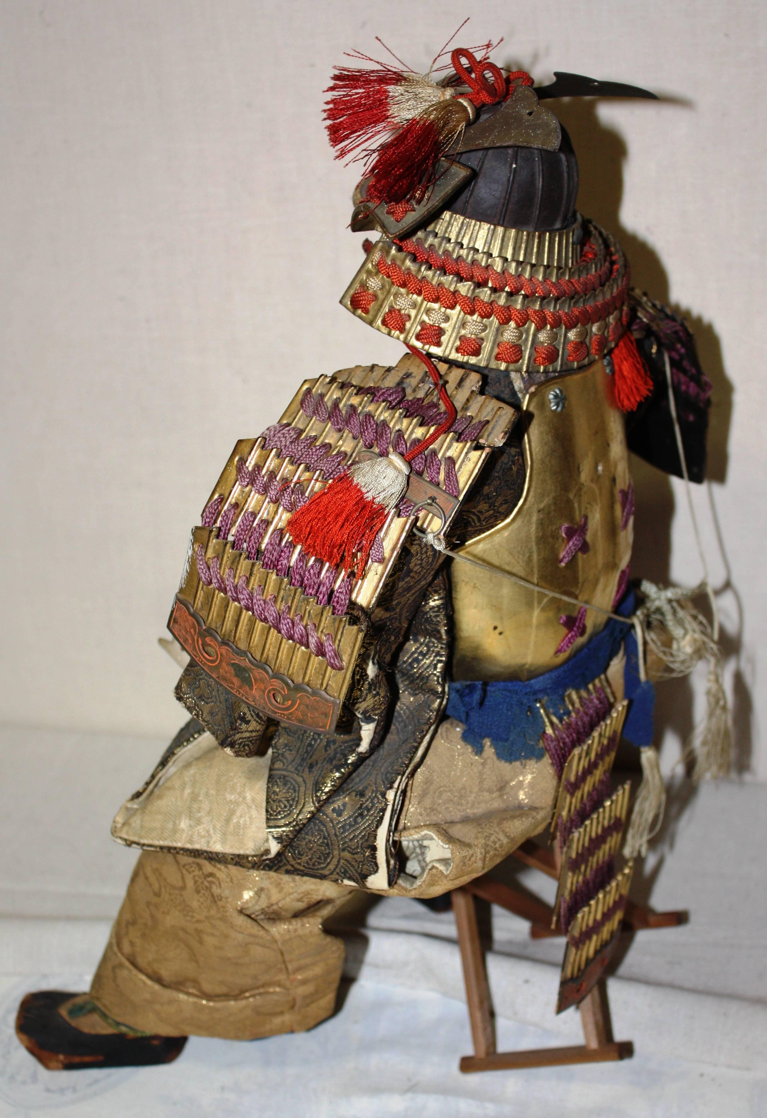 19th Century Japanese Samurai Doll, Meiji Period