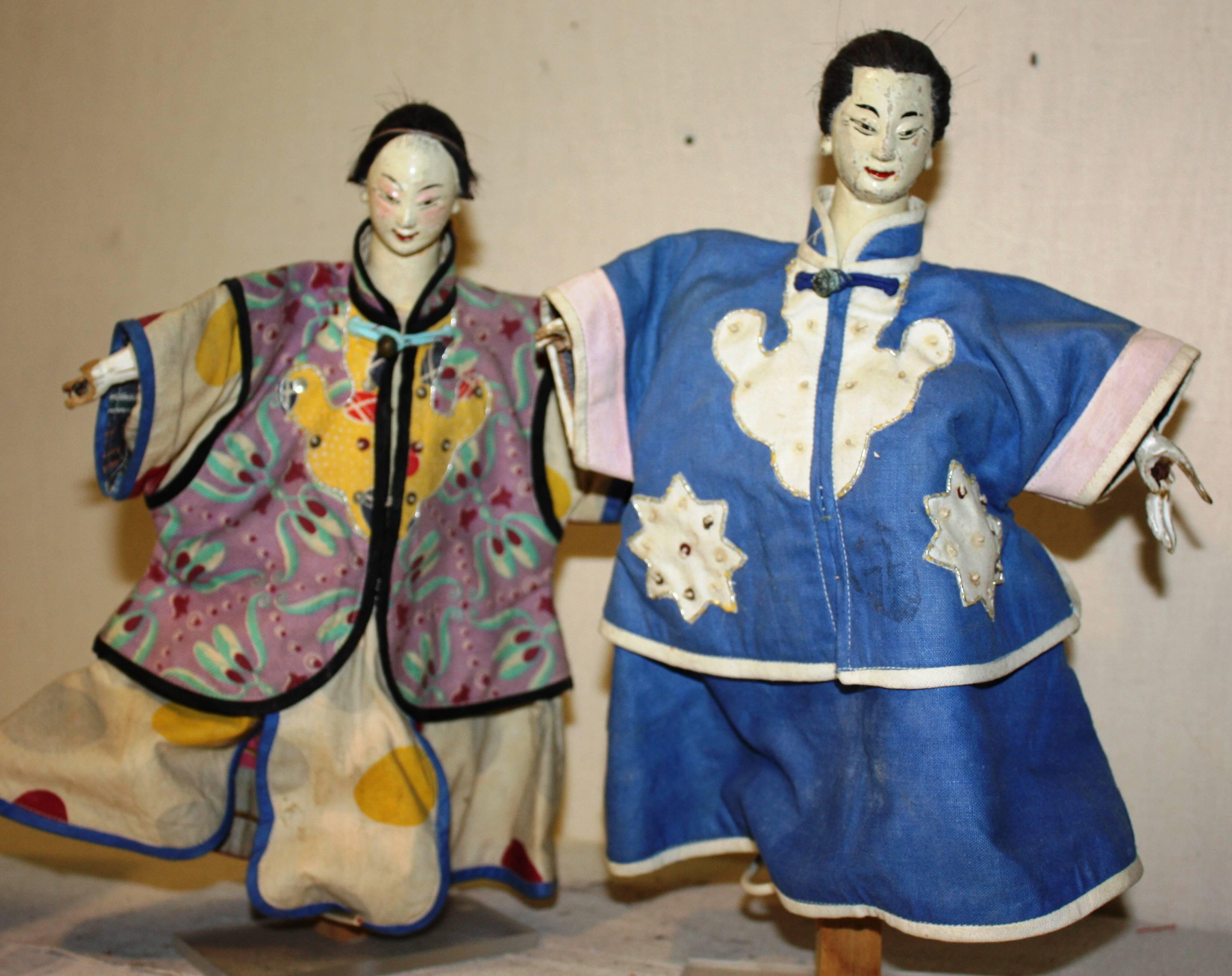Collection of Four 19th Century Chinese Hand-Puppets 1