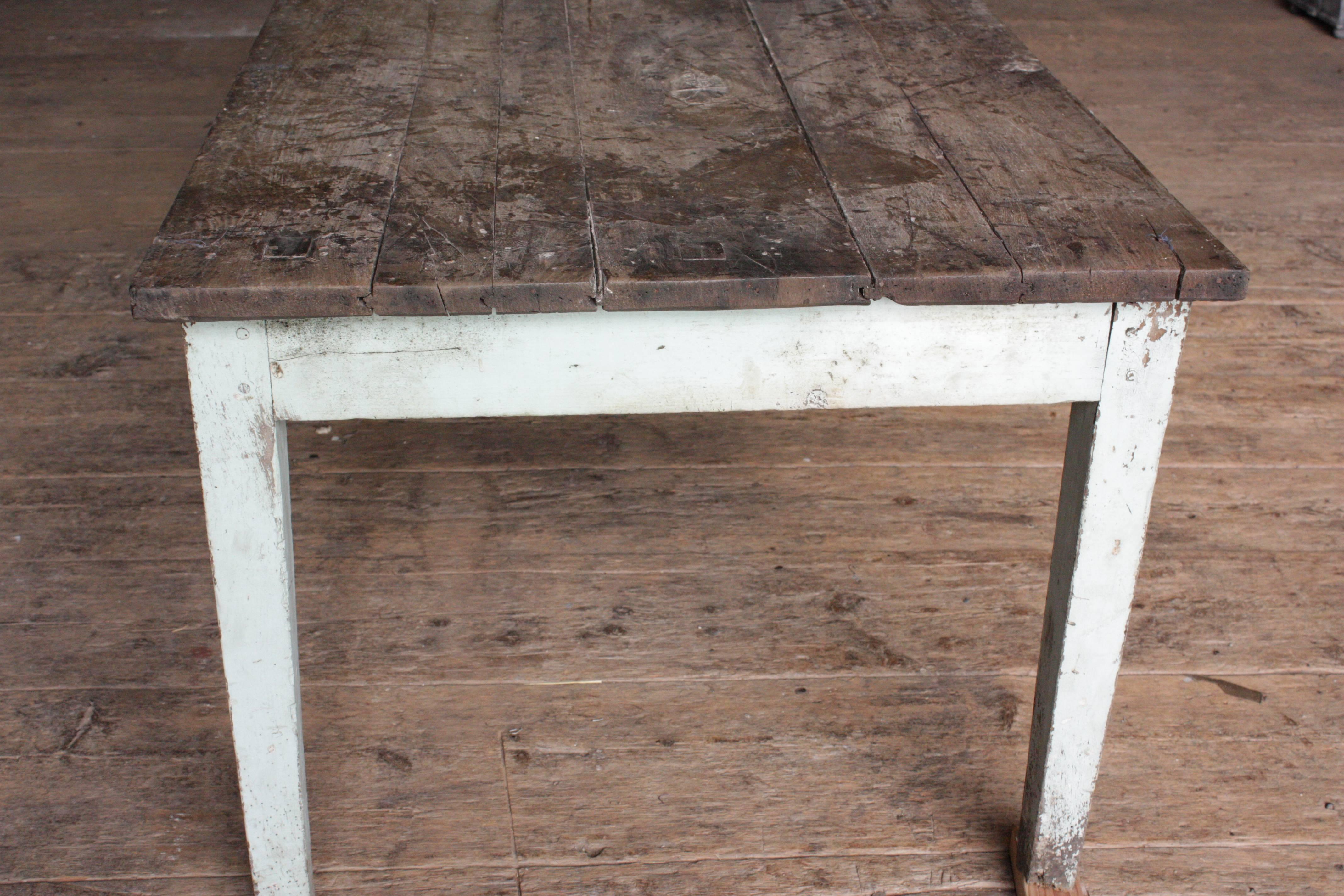 19th Century Rustic French Country Farm Table