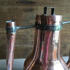 Large 18th Century Copper Bathtub Heater, French